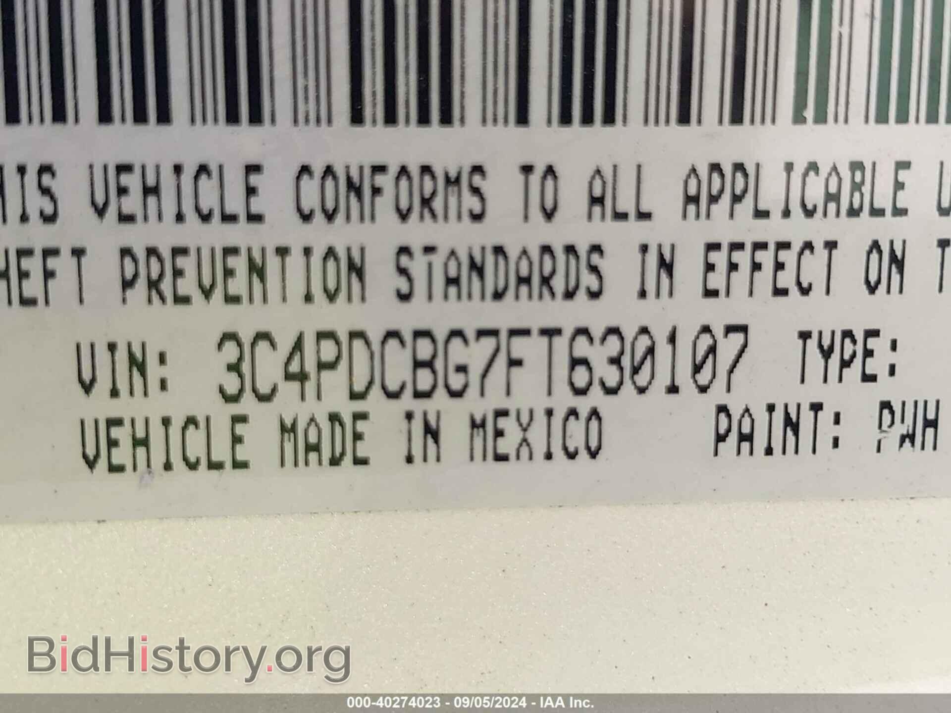 2015 DODGE JOURNEY - VIN: 3C4PDCBG7FT630107 - Фото 9