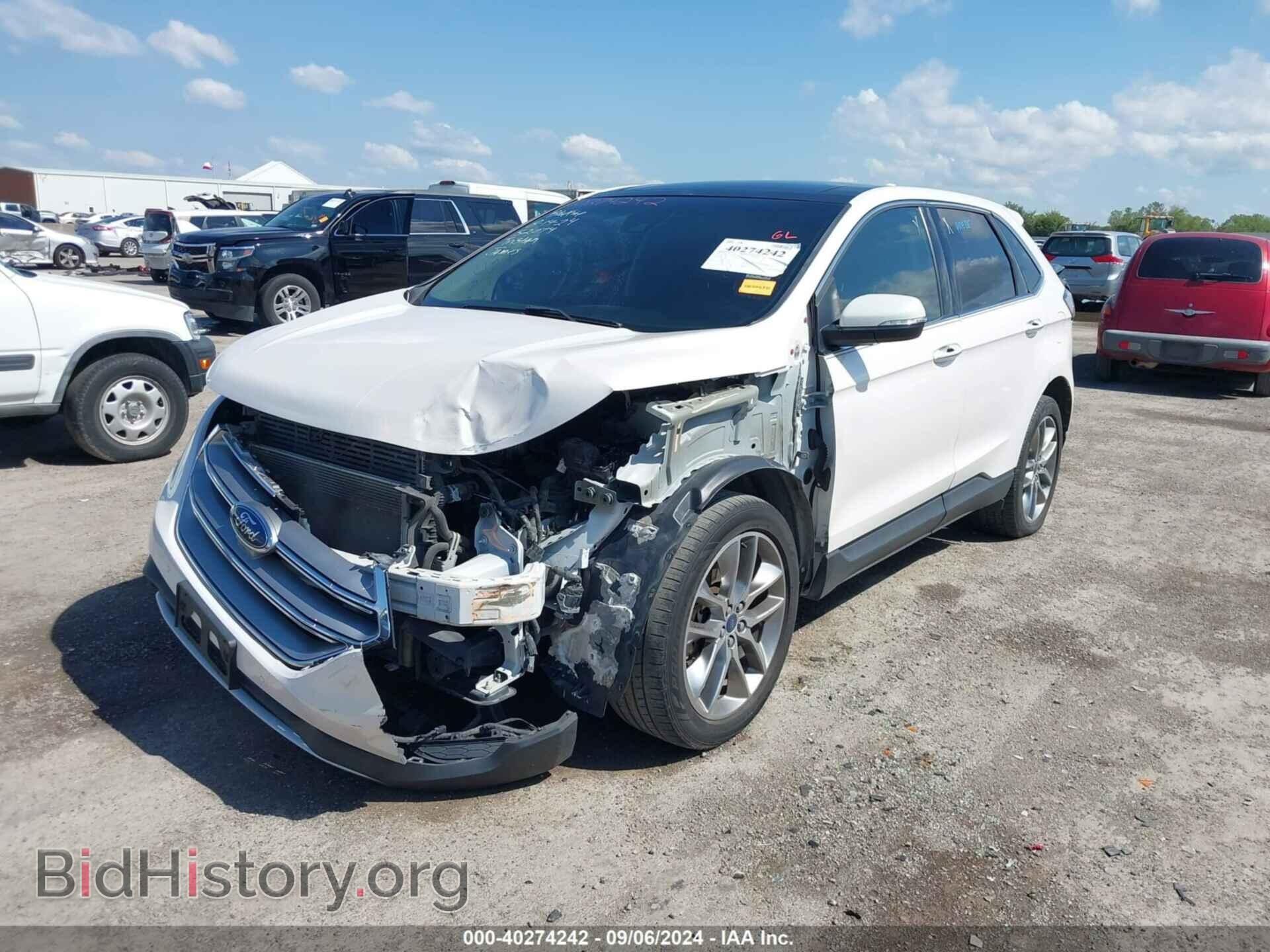2015 FORD EDGE - VIN: 2FMPK3K85FBB03396 - Фото 2