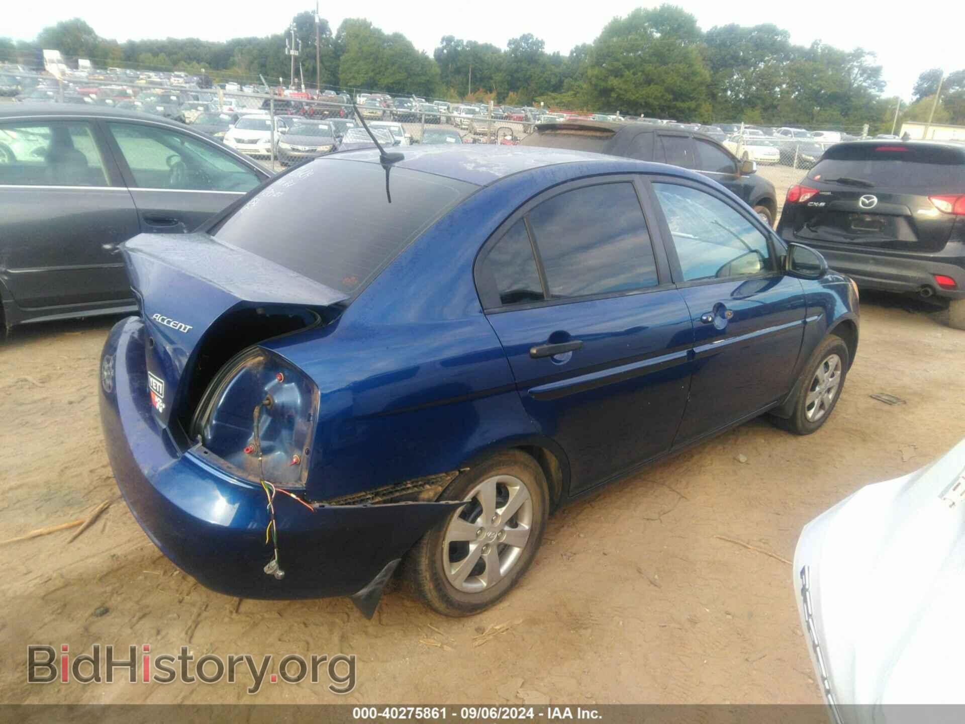 2009 HYUNDAI ACCENT - VIN: KMHCN46CX9U295181 - Фото 4
