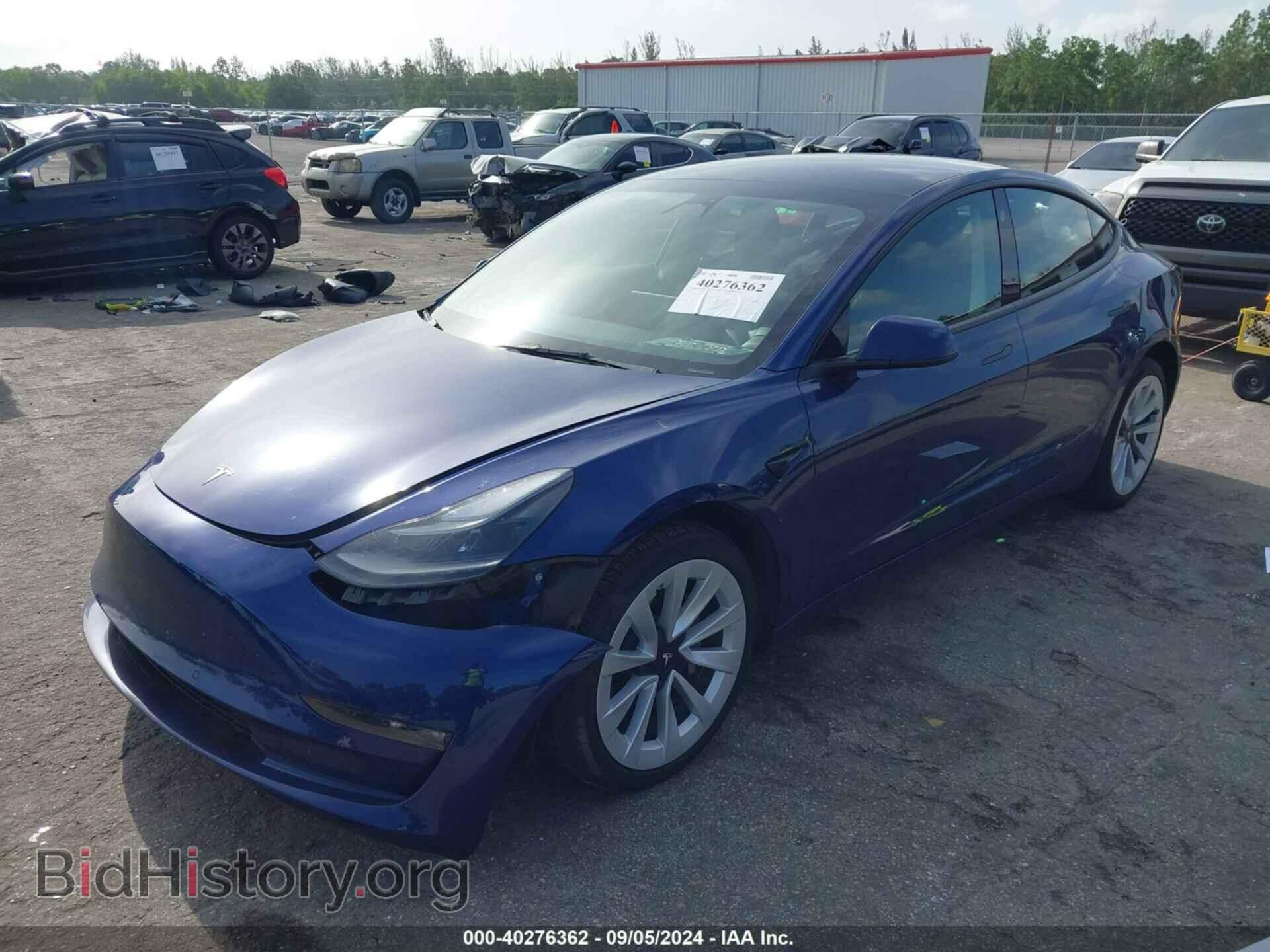 2022 TESLA MODEL 3 - VIN: 5YJ3E1EB6NF289764 - Фото 2