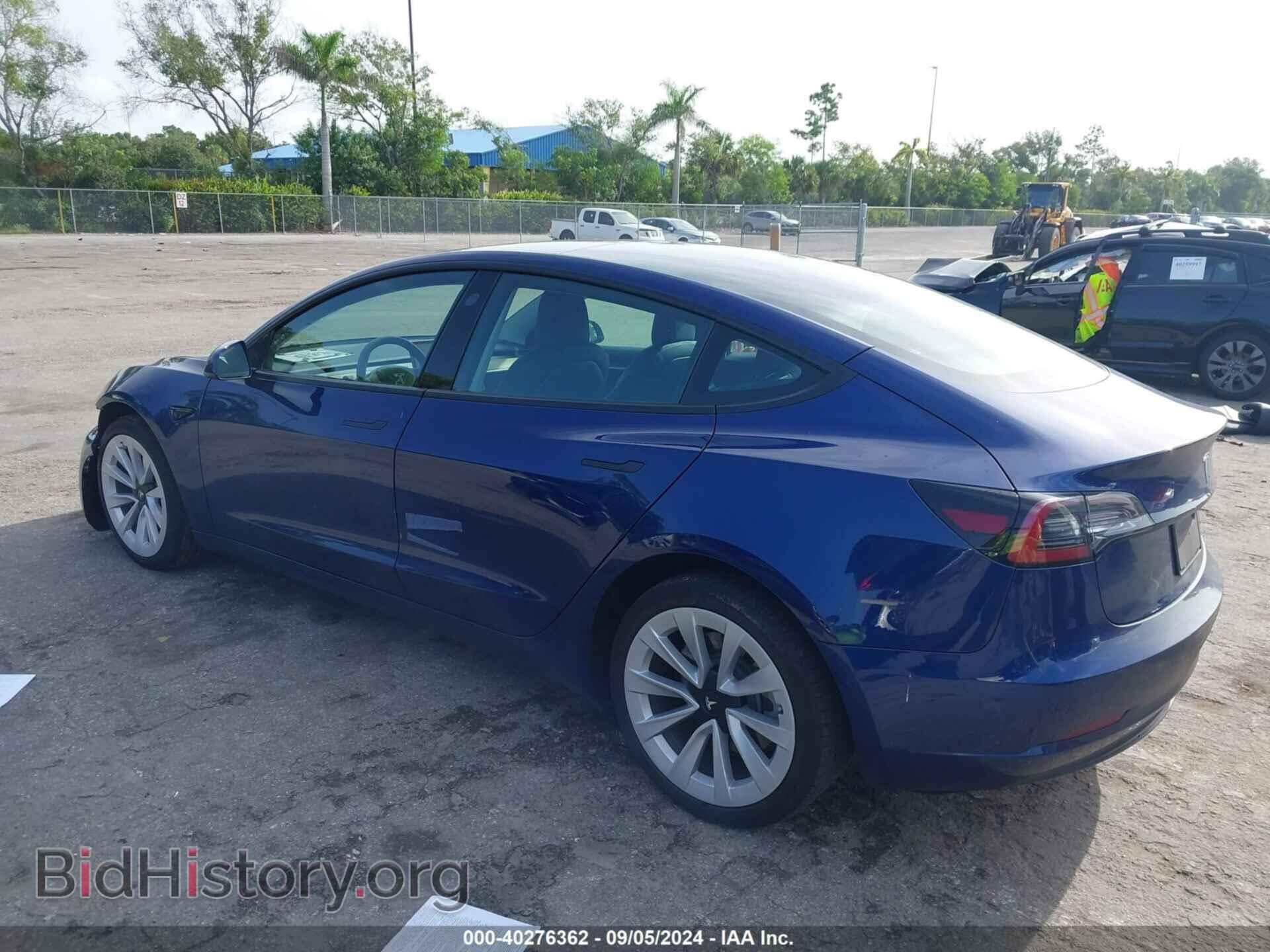 2022 TESLA MODEL 3 - VIN: 5YJ3E1EB6NF289764 - Фото 3