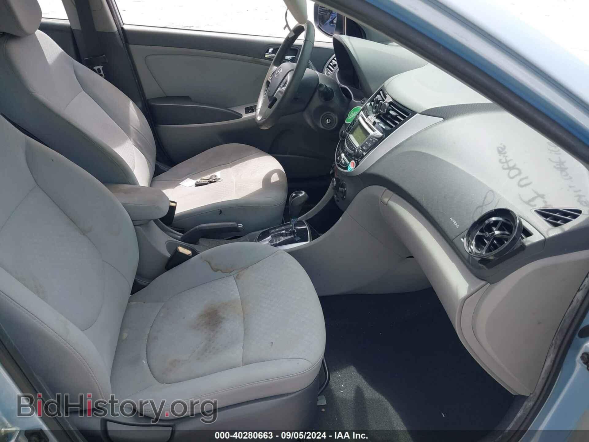 2013 HYUNDAI ACCENT - VIN: KMHCU5AE8DU138159 - Фото 5