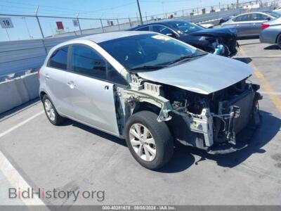 2013 Kia RIO EX, gray — VIN KNADN5A35D6200154, IAAI