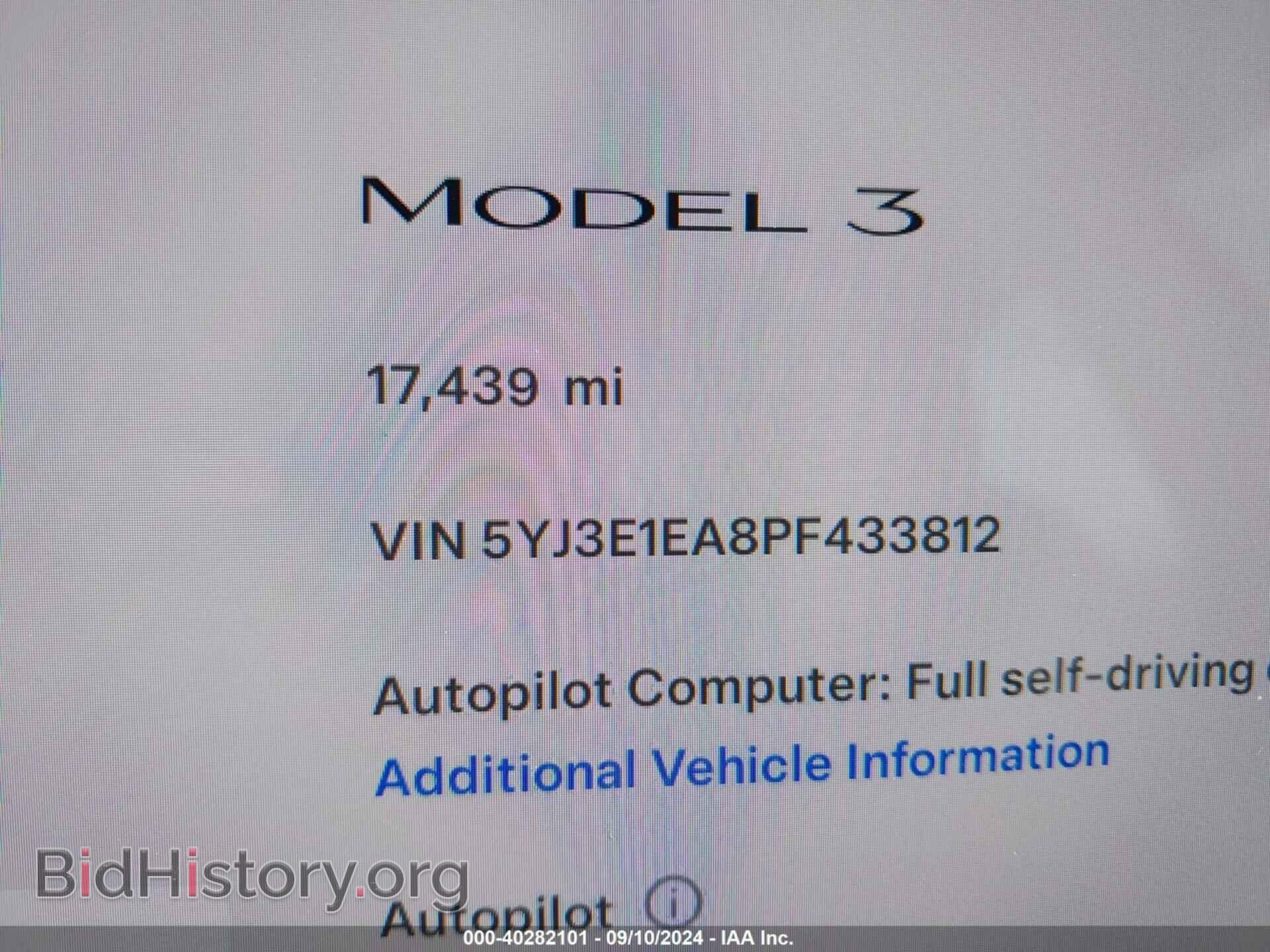 2023 TESLA MODEL 3 - VIN: 5YJ3E1EA8PF433812 - Фото 7