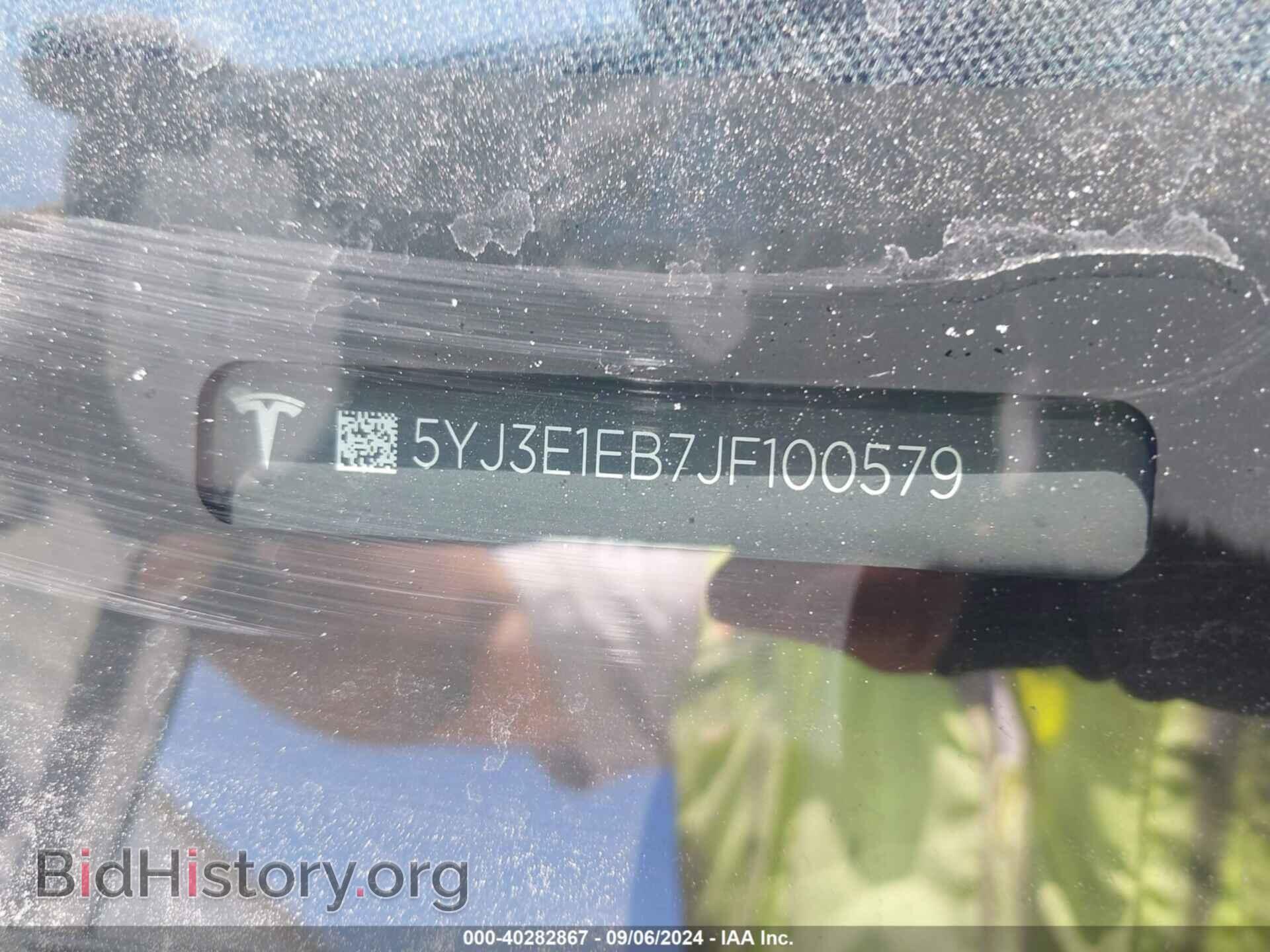 2018 TESLA MODEL 3 - VIN: 5YJ3E1EB7JF100579 - Фото 9