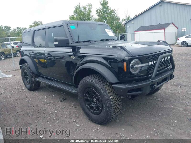 2023 Ford BRONCO Wildtrak (VIN 1FMEE5DP5PLB65350) — фото 1 из 18, IAAI, повреждение: левая задняя часть