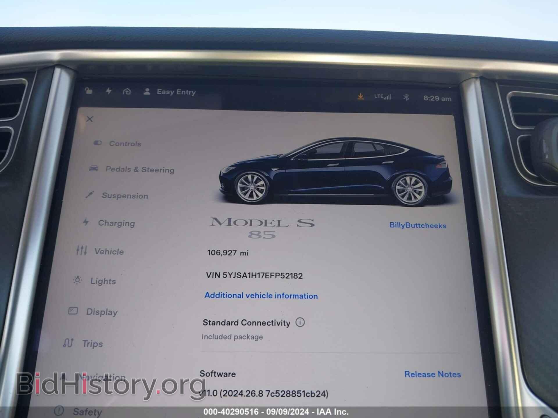 2014 TESLA MODEL S - VIN: 5YJSA1H17EFP52182 - Photo 7