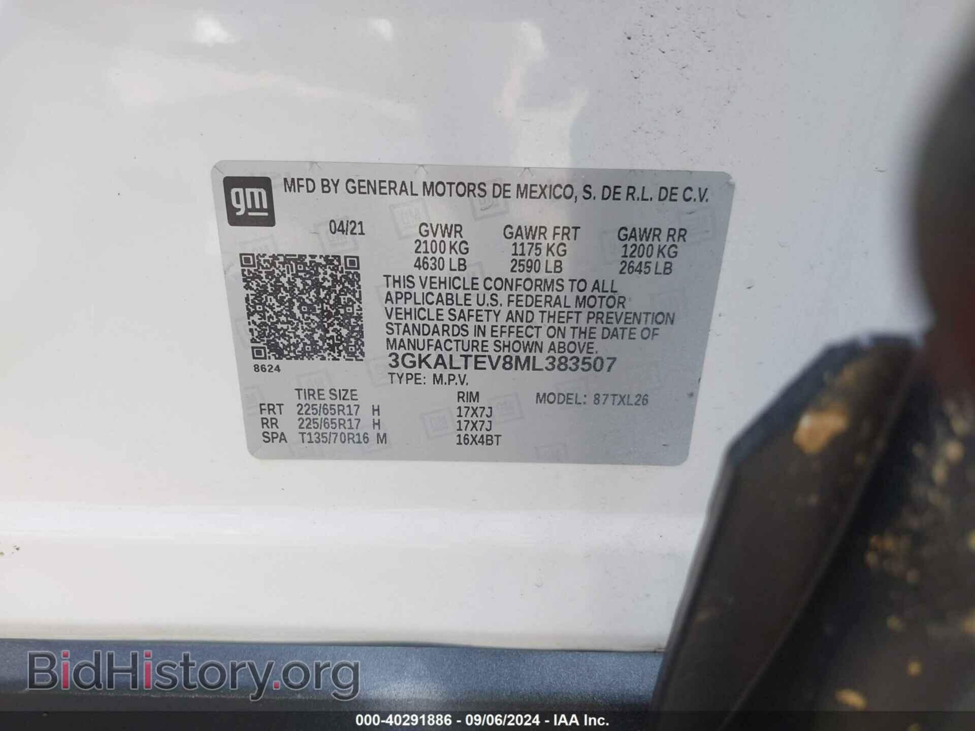 2021 GMC TERRAIN - VIN: 3GKALTEV8ML383507 - Photo 9