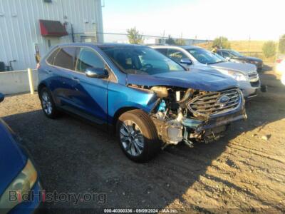 2023 Ford EDGE Titanium, синий — VIN 2FMPK4K9XPBA44376, IAAI