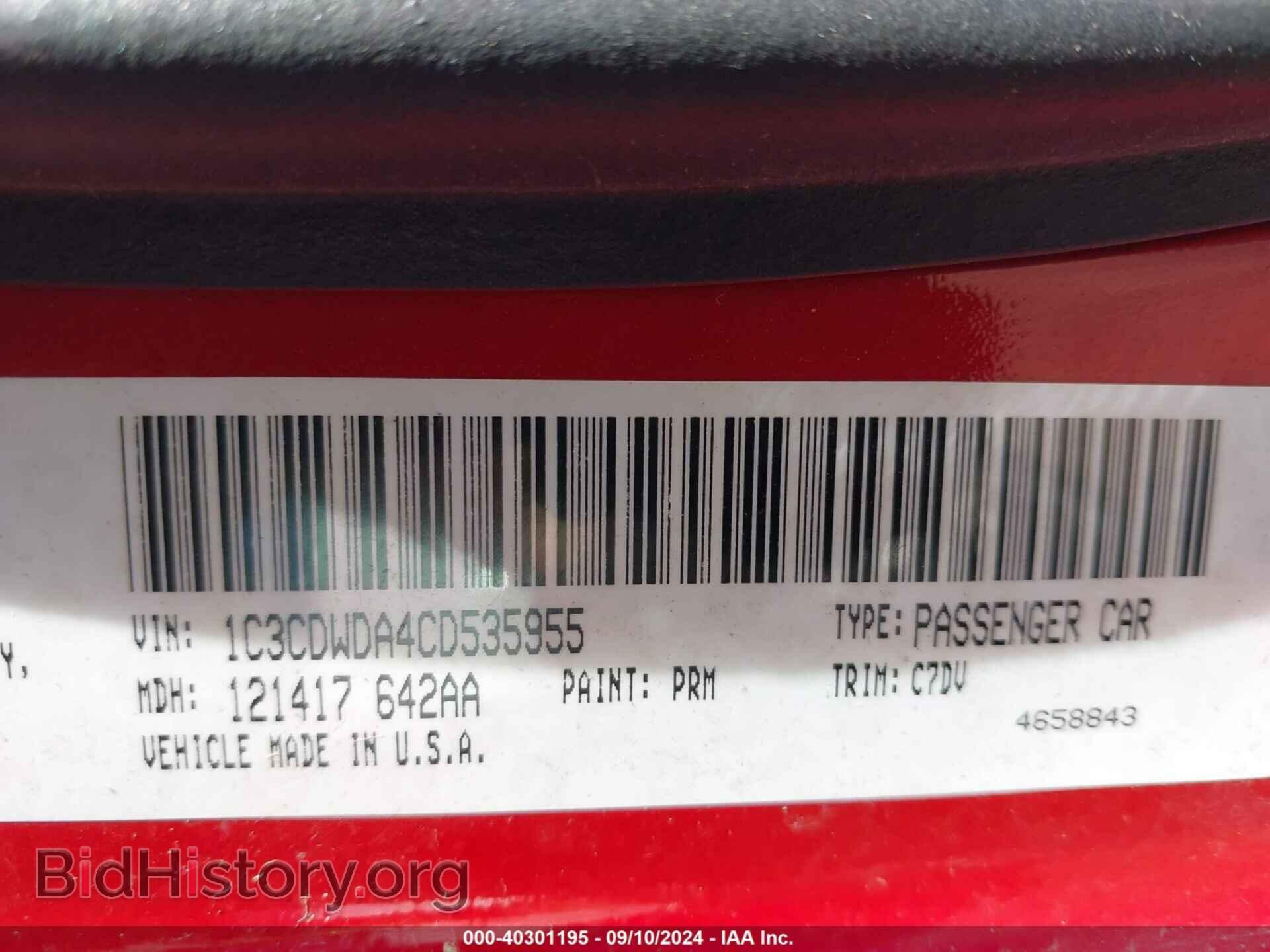2012 DODGE CALIBER - VIN: 1C3CDWDA4CD535955 - Photo 9
