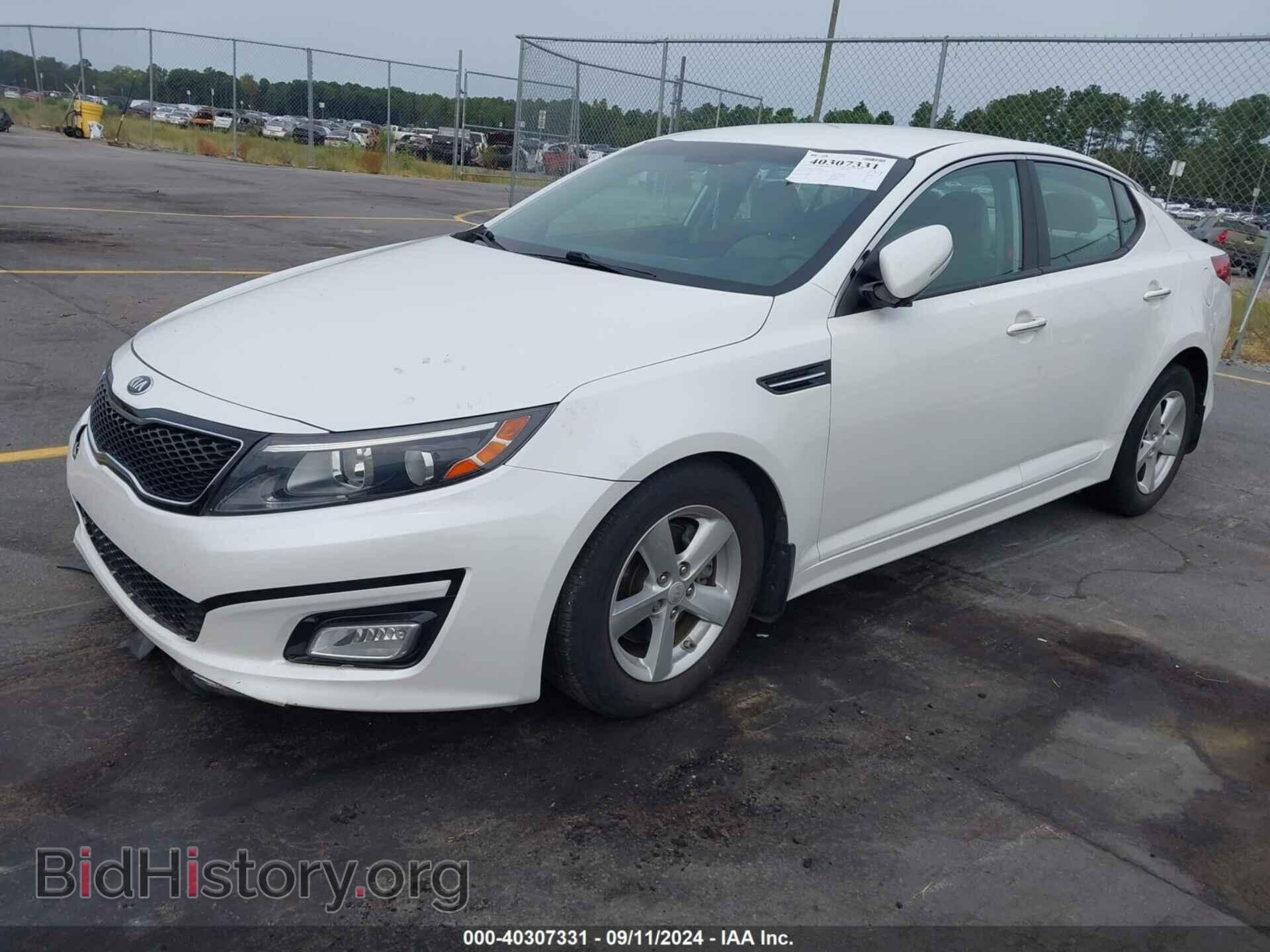 2015 KIA OPTIMA - VIN: KNAGM4A75F5568789 - Фото 2