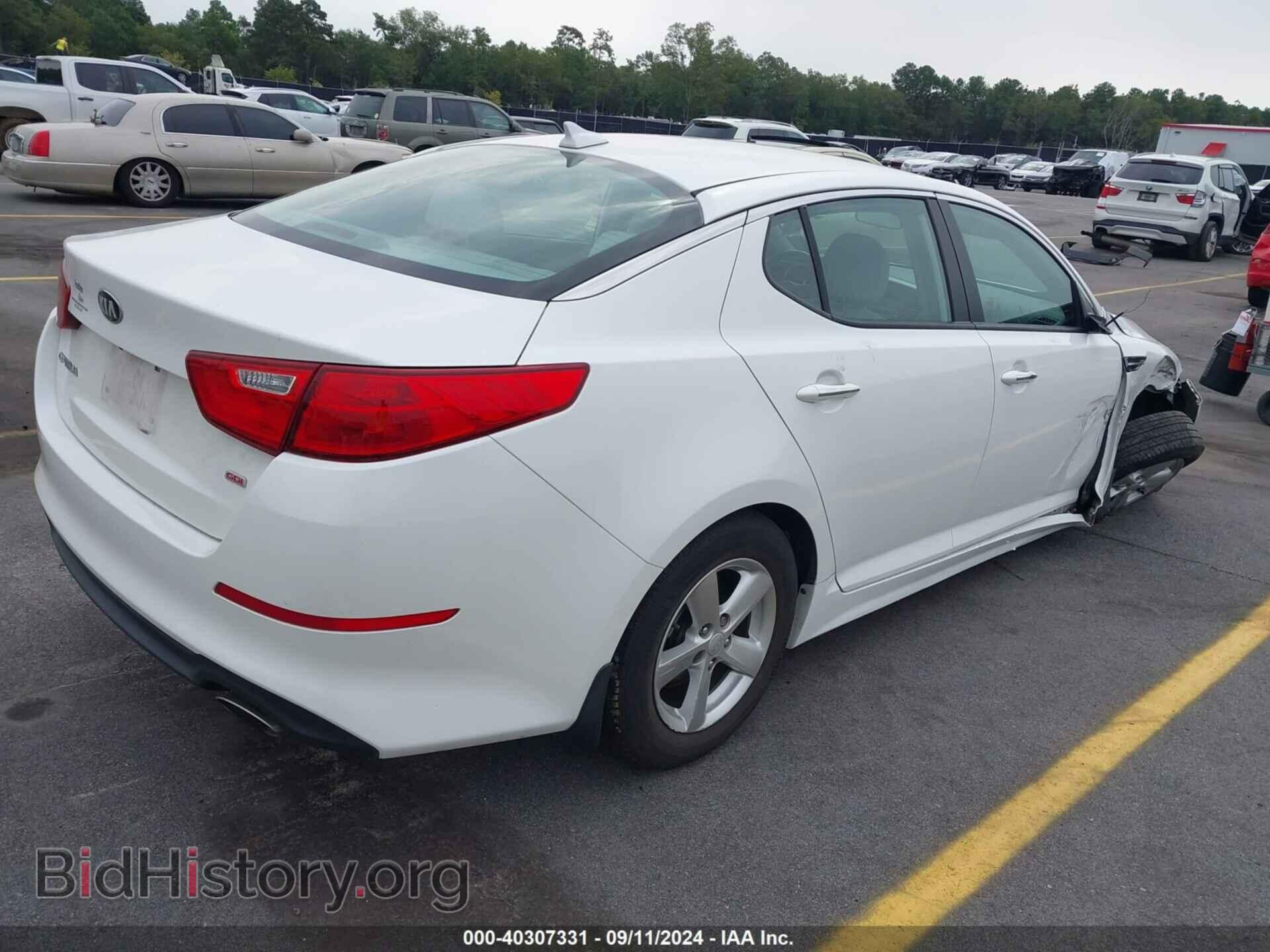 2015 KIA OPTIMA - VIN: KNAGM4A75F5568789 - Фото 4