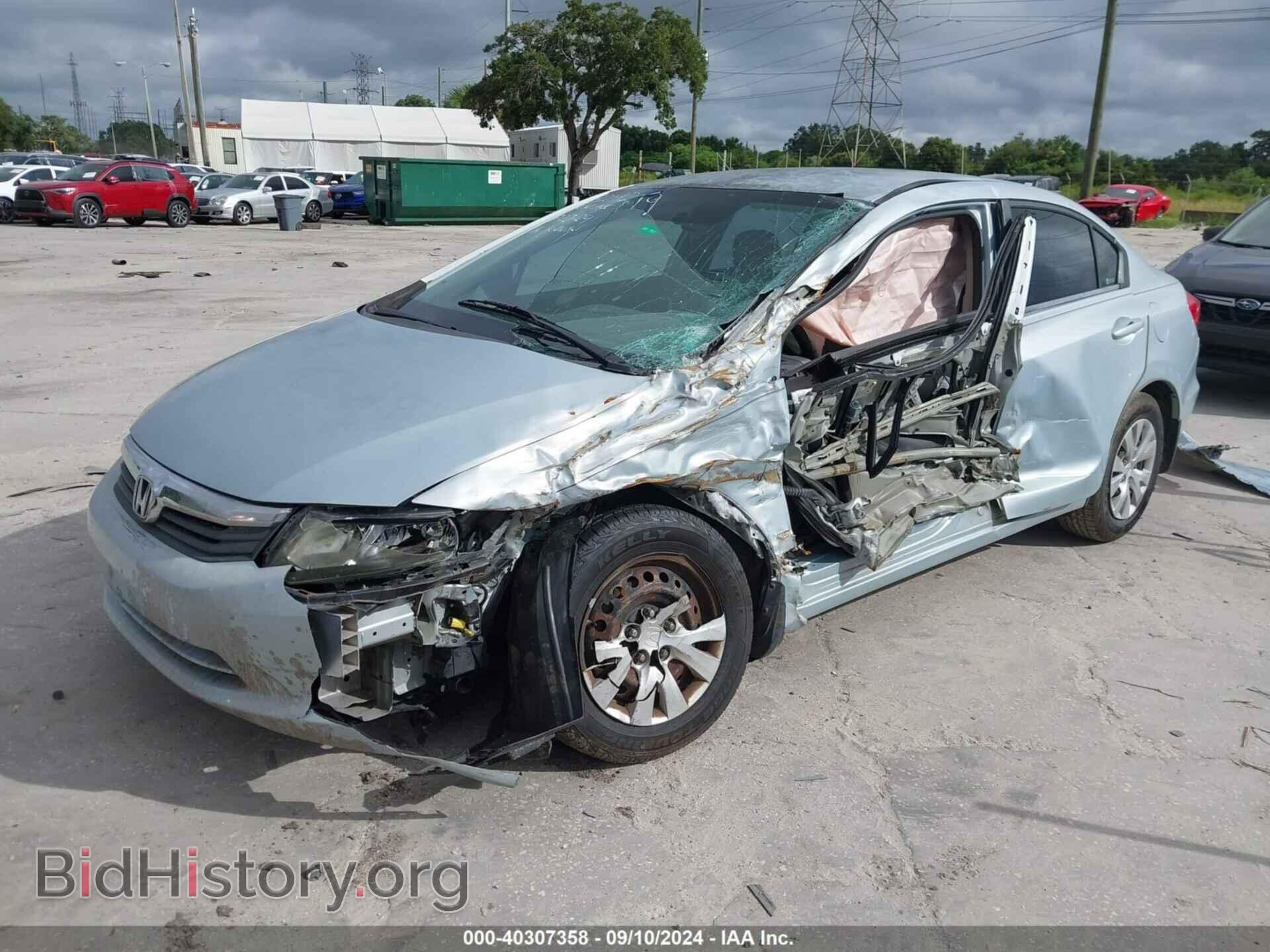 2012 HONDA CIVIC - VIN: 19XFB2F52CE074728 - Фото 2