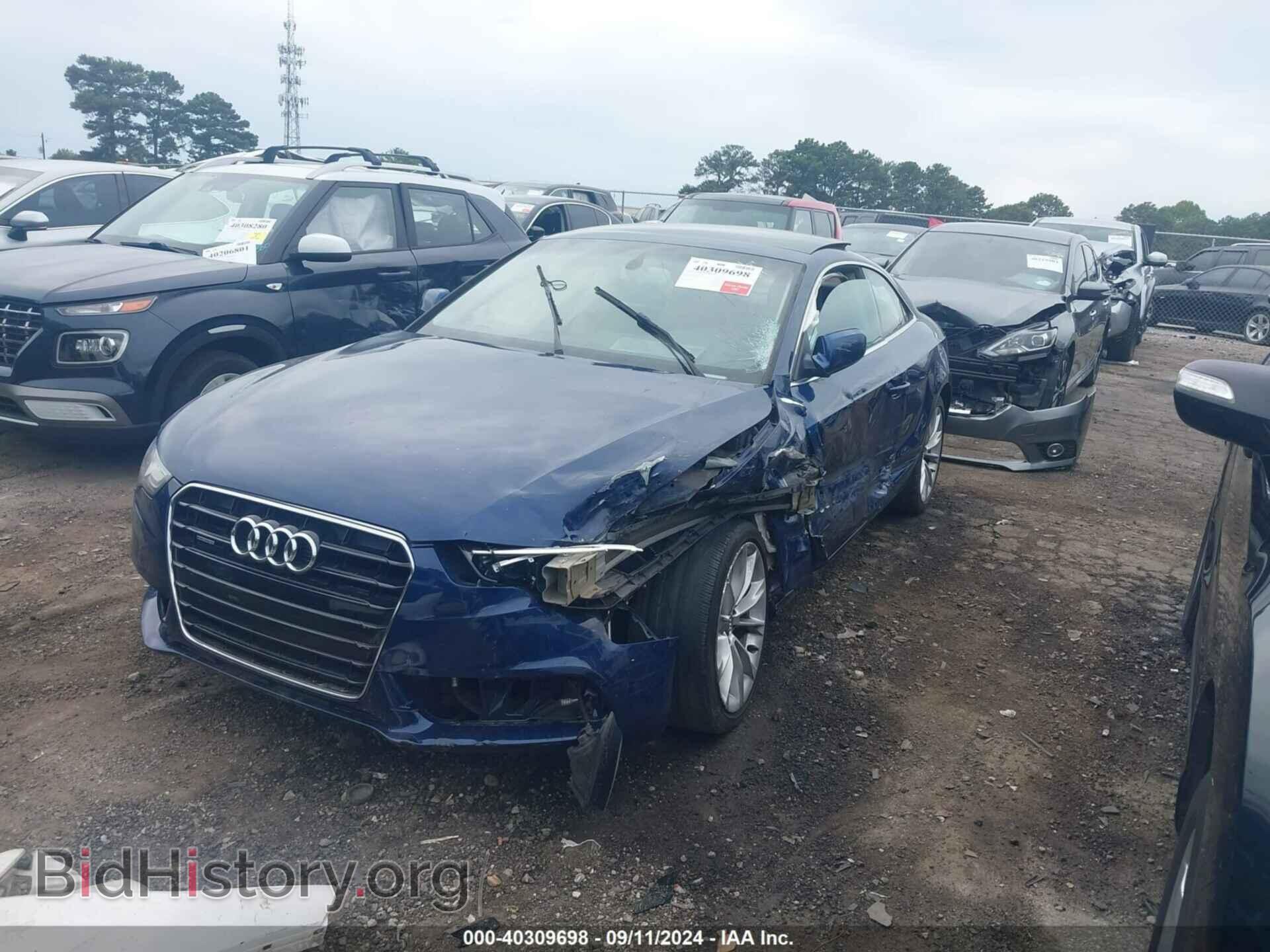 2013 AUDI A5 - VIN: WAUCFAFR1DA033335 - Фото 2