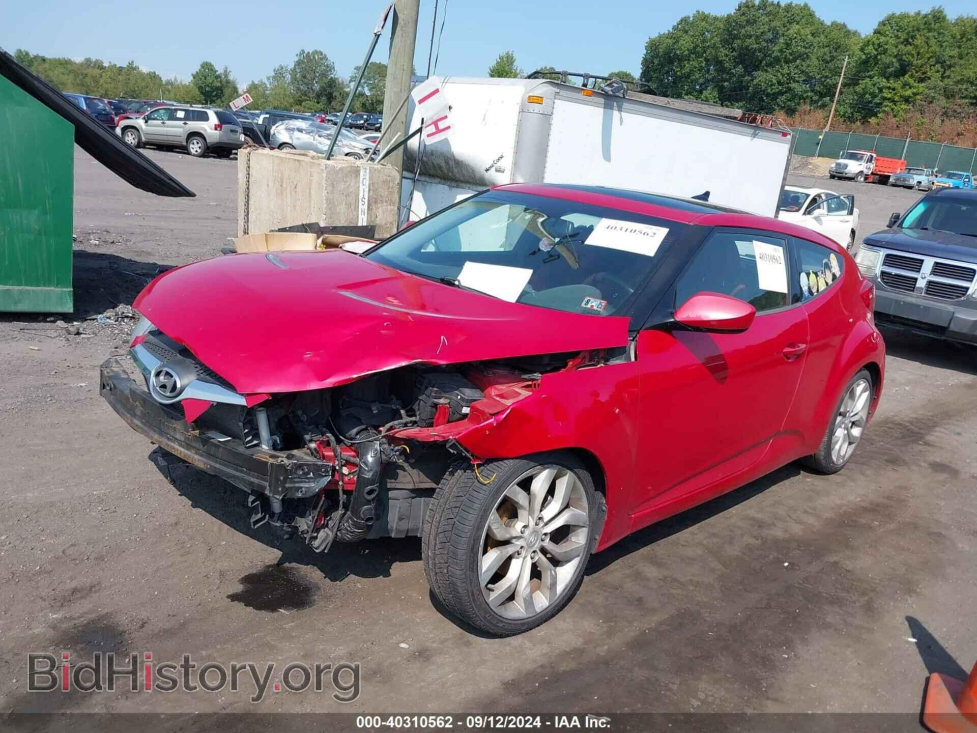 2012 HYUNDAI VELOSTER - VIN: KMHTC6AD7CU051562 - Фото 2