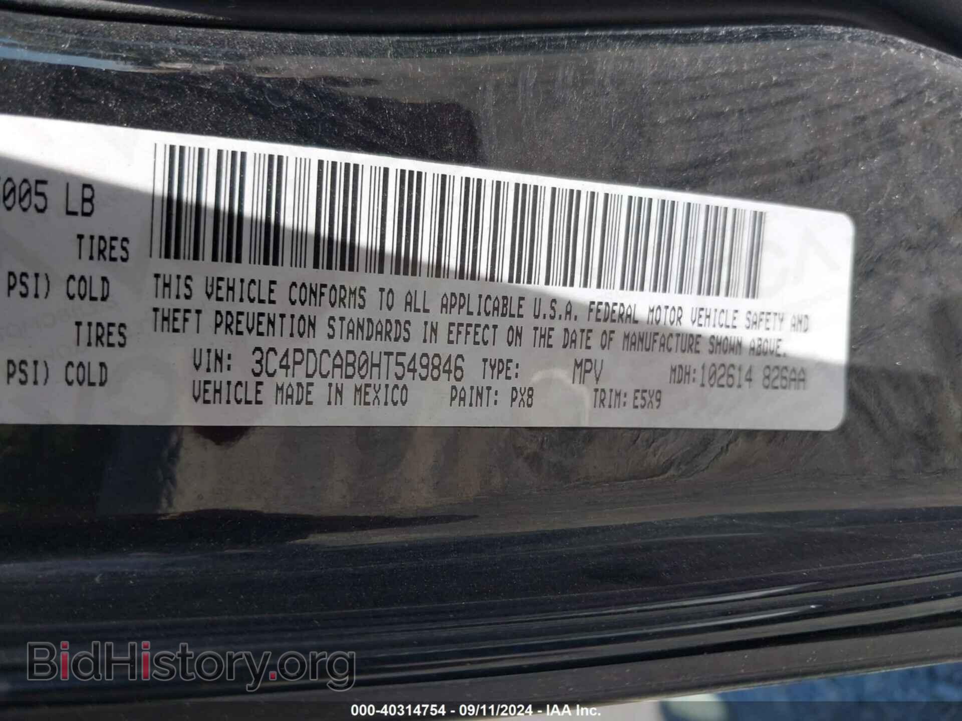 2017 DODGE JOURNEY - VIN: 3C4PDCAB0HT549846 - Photo 9