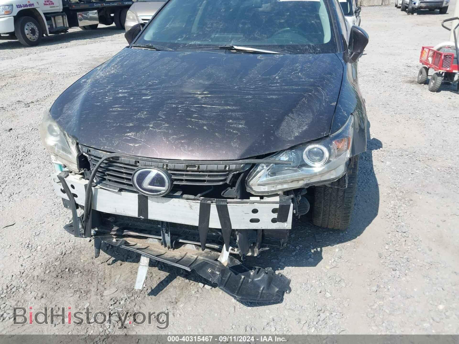 2012 LEXUS CT 200H - VIN: JTHKD5BH2C2091924 - Фото 6