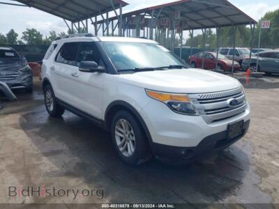 2013 Ford EXPLORER XLT, белый — VIN 1FM5K7D81DGB37837, IAAI