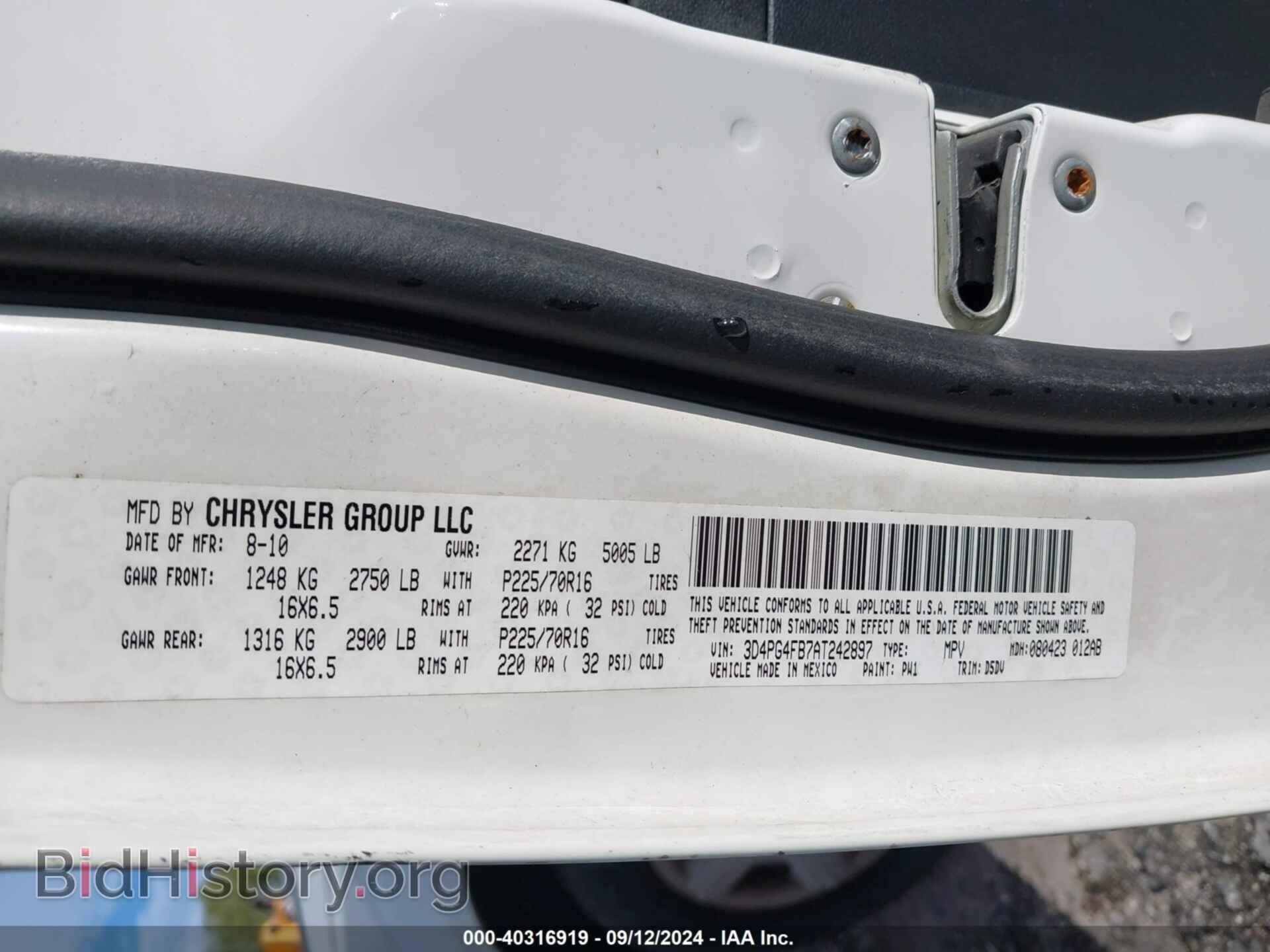 2010 DODGE JOURNEY - VIN: 3D4PG4FB7AT242897 - Фото 9