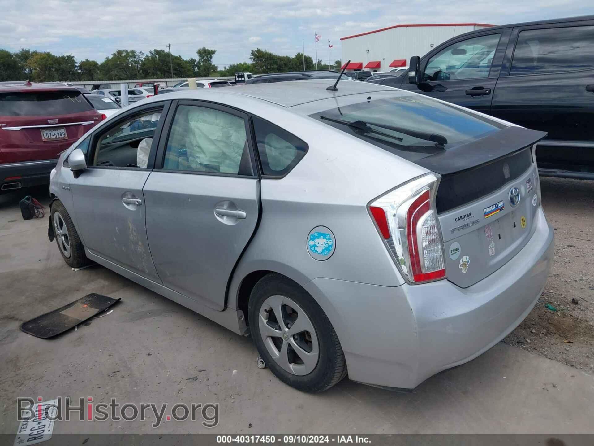 2014 TOYOTA PRIUS - VIN: JTDKN3DU7E0378400 - Фото 3