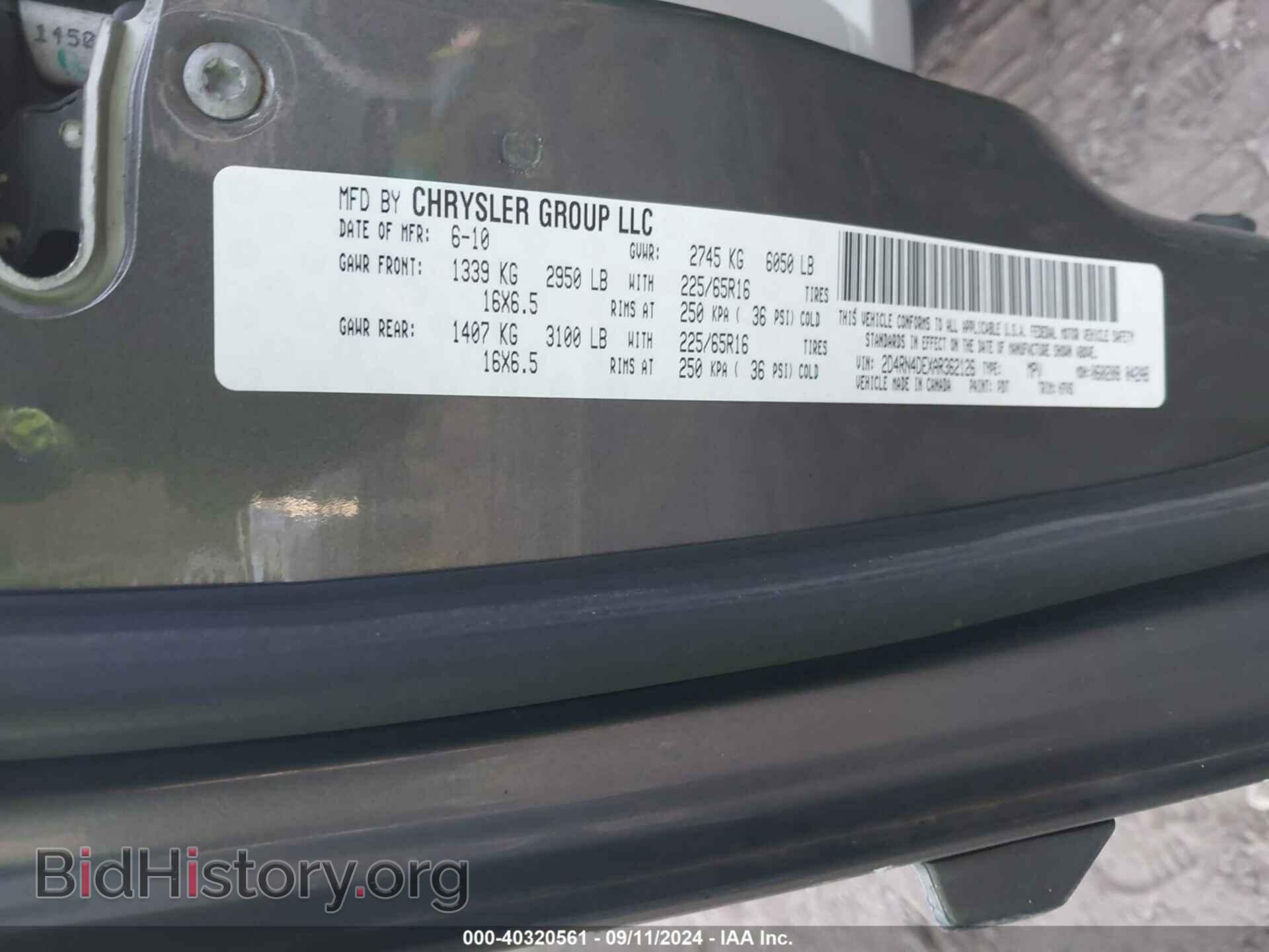 2010 DODGE GRAND CARAVAN - VIN: 2D4RN4DEXAR362126 - Фото 9