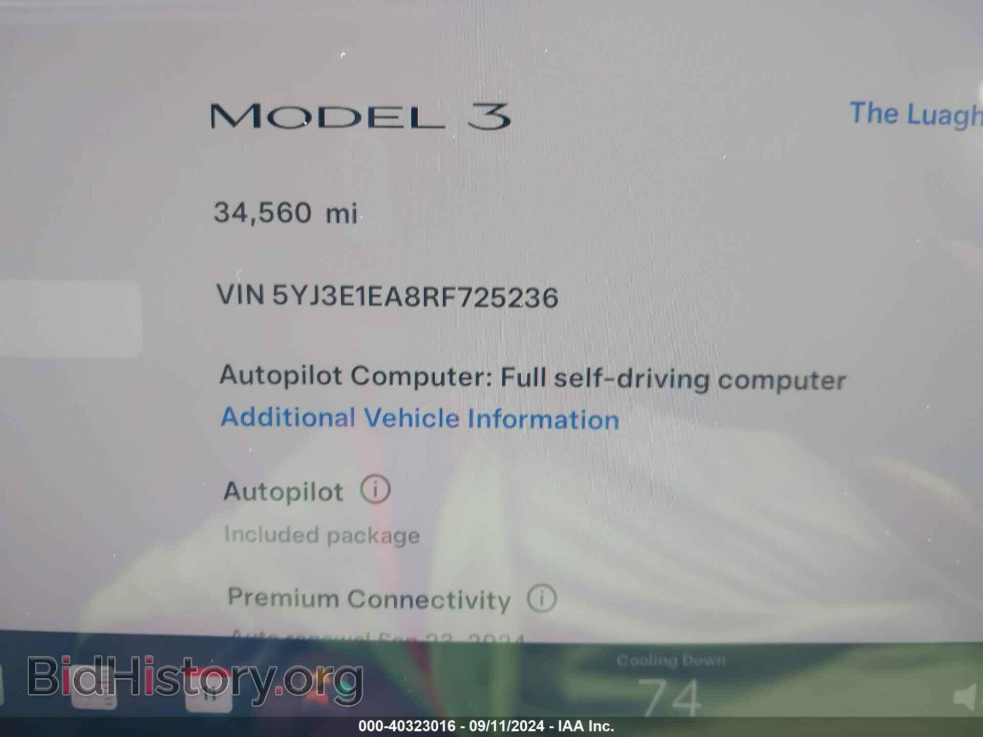 2024 TESLA MODEL 3 - VIN: 5YJ3E1EA8RF725236 - Фото 9