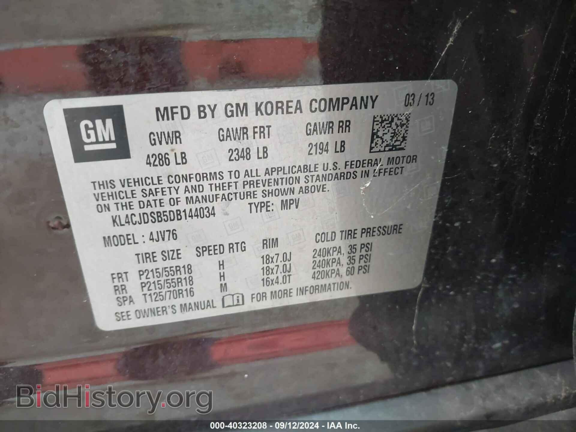 2013 BUICK ENCORE - VIN: KL4CJDSB5DB144034 - Photo 9