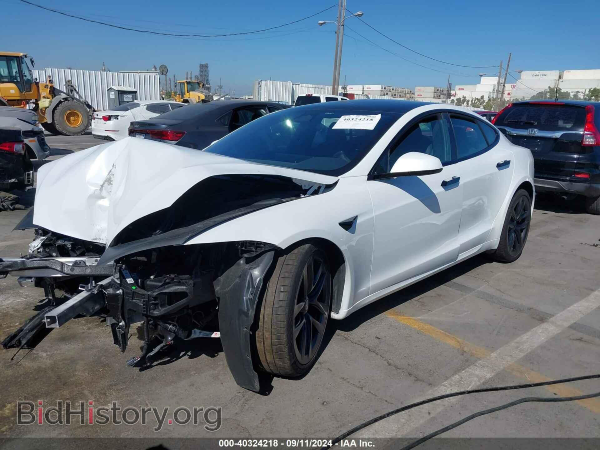 2022 TESLA MODEL S - VIN: 5YJSA1E53NF492371 - Фото 2