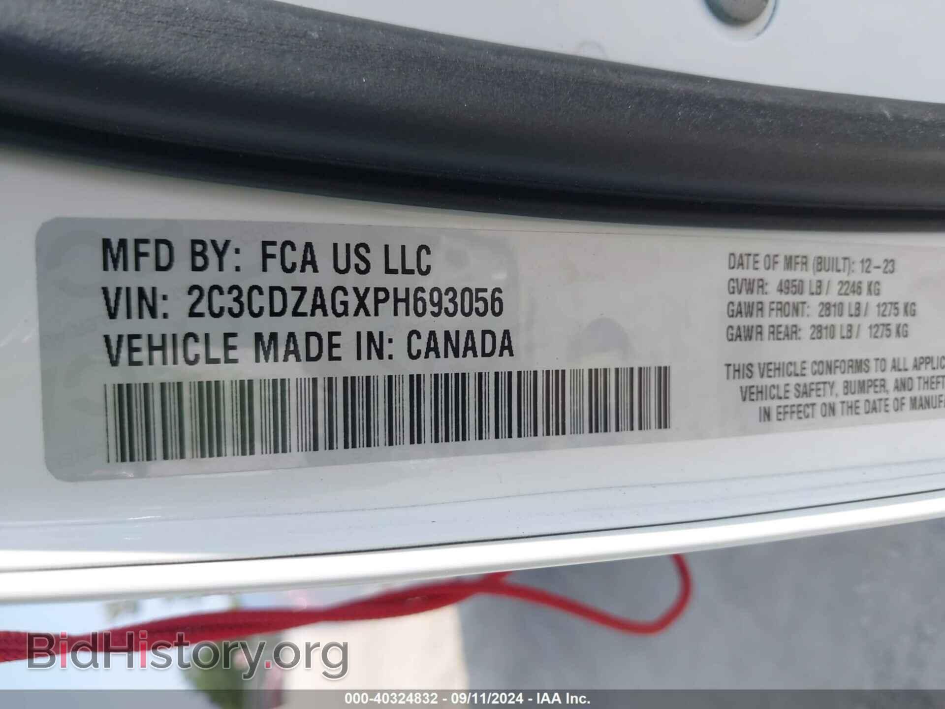 2023 DODGE CHALLENGER - VIN: 2C3CDZAGXPH693056 - Photo 9