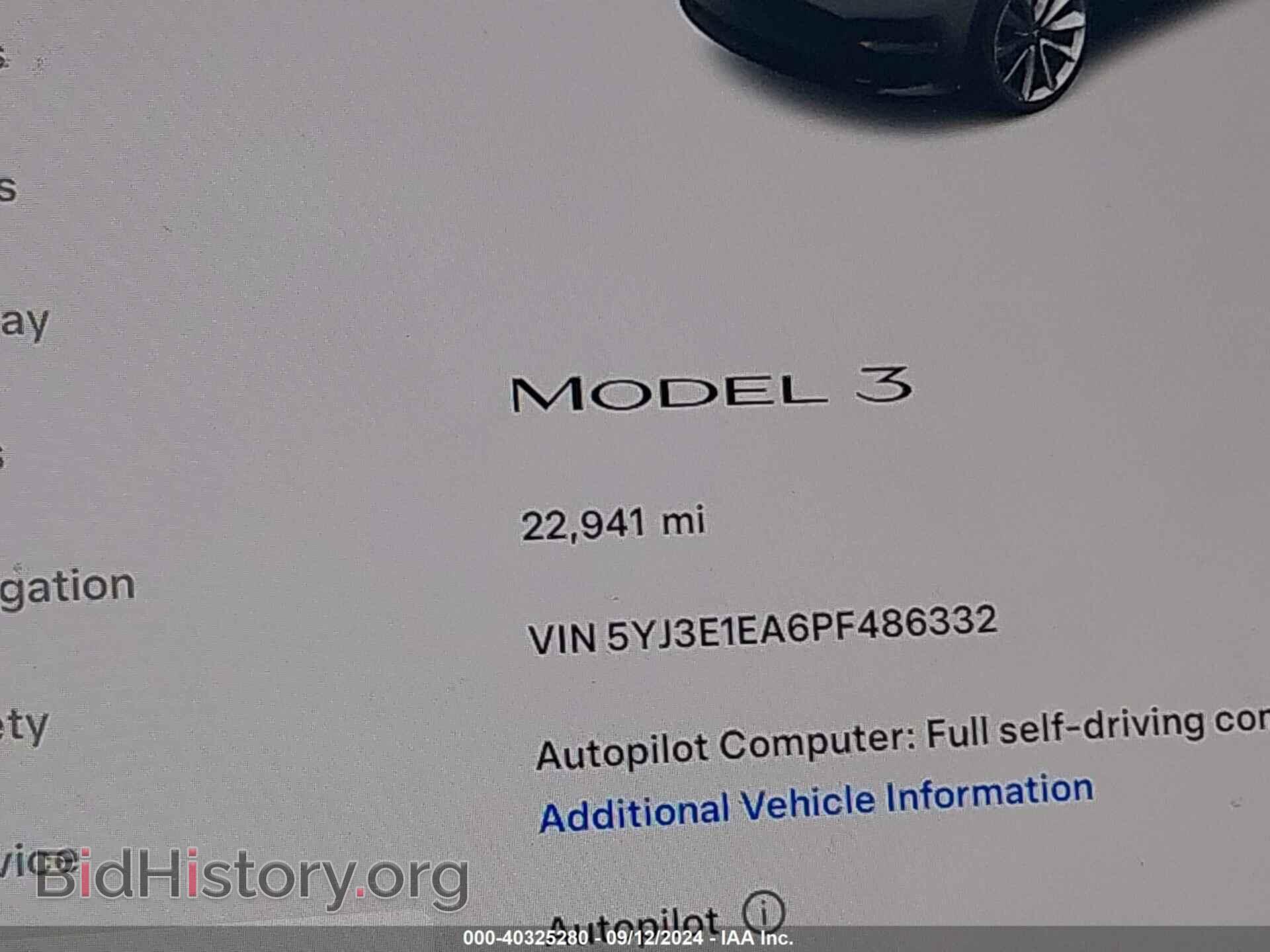 2023 TESLA MODEL 3 - VIN: 5YJ3E1EA6PF486332 - Фото 14