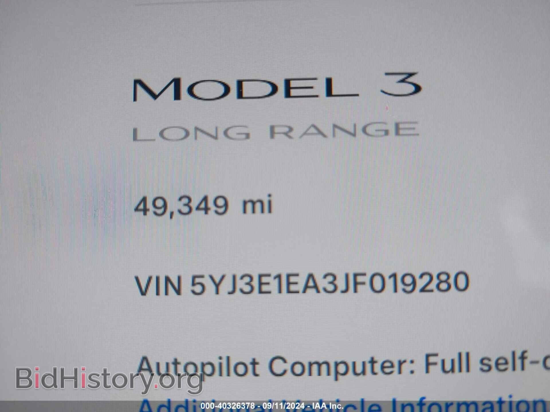 2018 TESLA MODEL 3 - VIN: 5YJ3E1EA3JF019280 - Фото 16