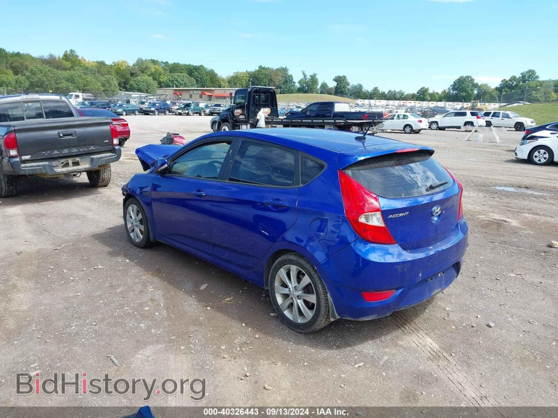 2014 HYUNDAI ACCENT - VIN: KMHCU5AE1EU182280 - Фото 3