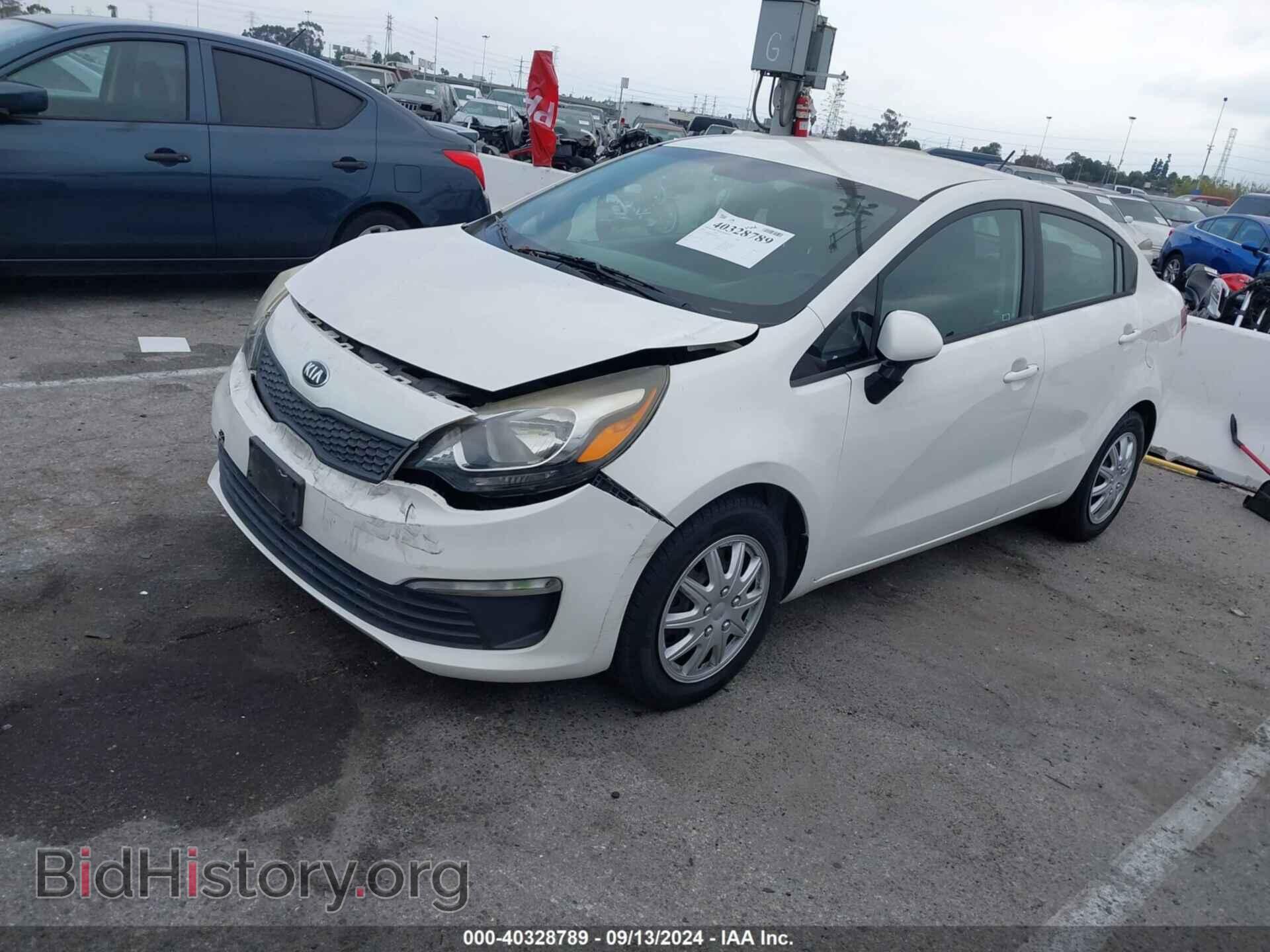 2016 KIA RIO - VIN: KNADM4A39G6637494 - Фото 2