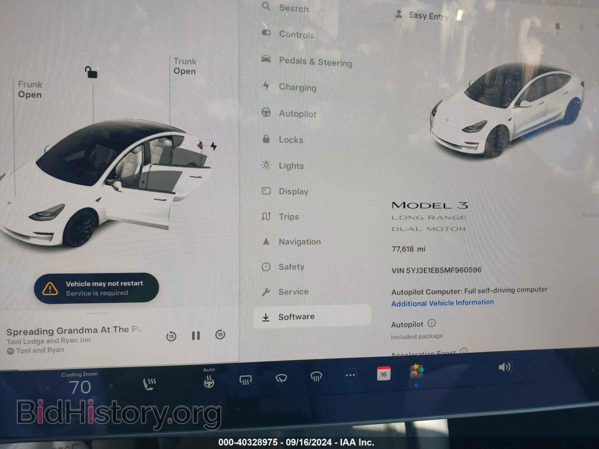2021 TESLA MODEL 3 - VIN: 5YJ3E1EB5MF960596 - Photo 7
