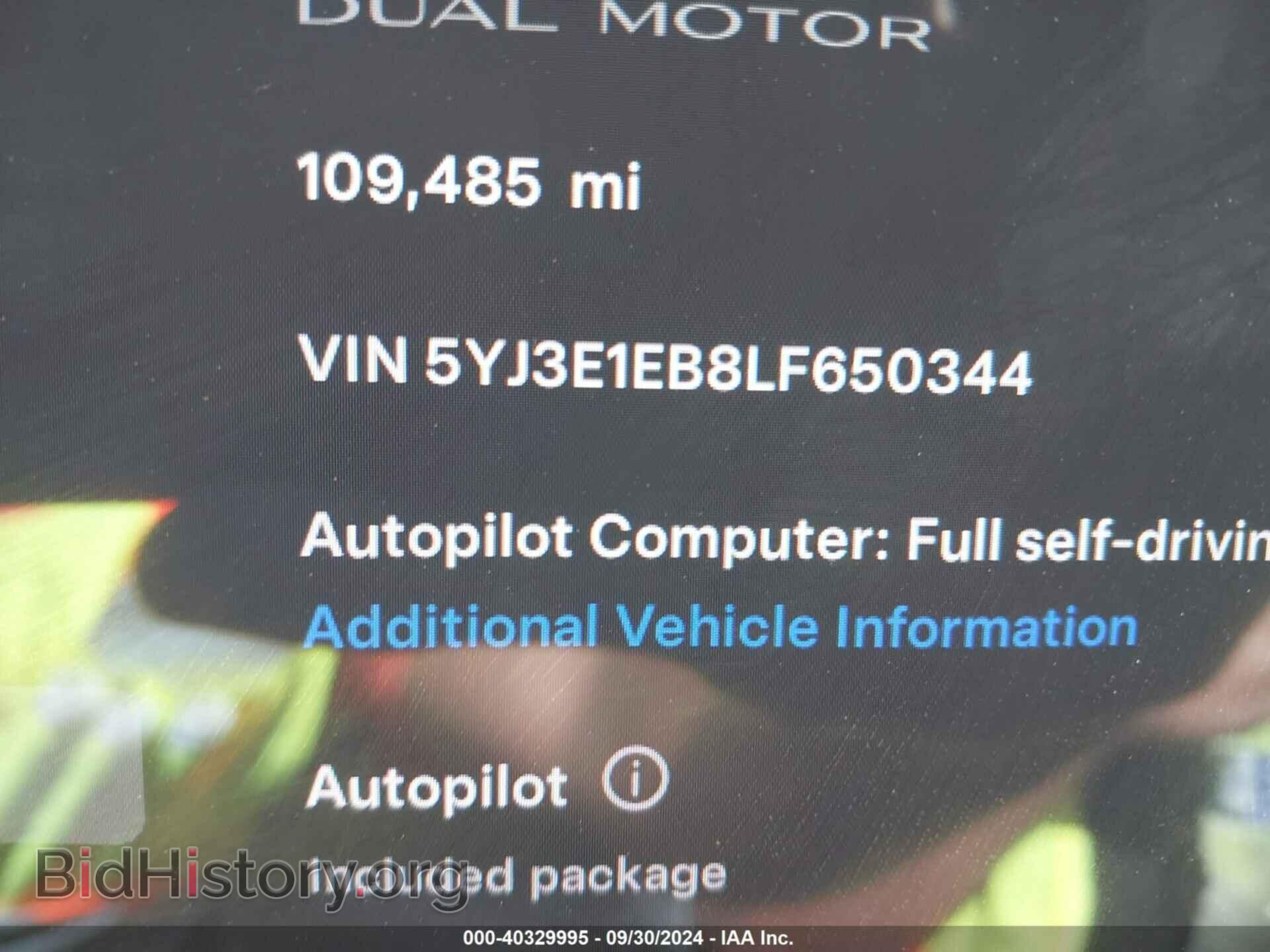 2020 TESLA MODEL 3 - VIN: 5YJ3E1EB8LF650344 - Фото 9