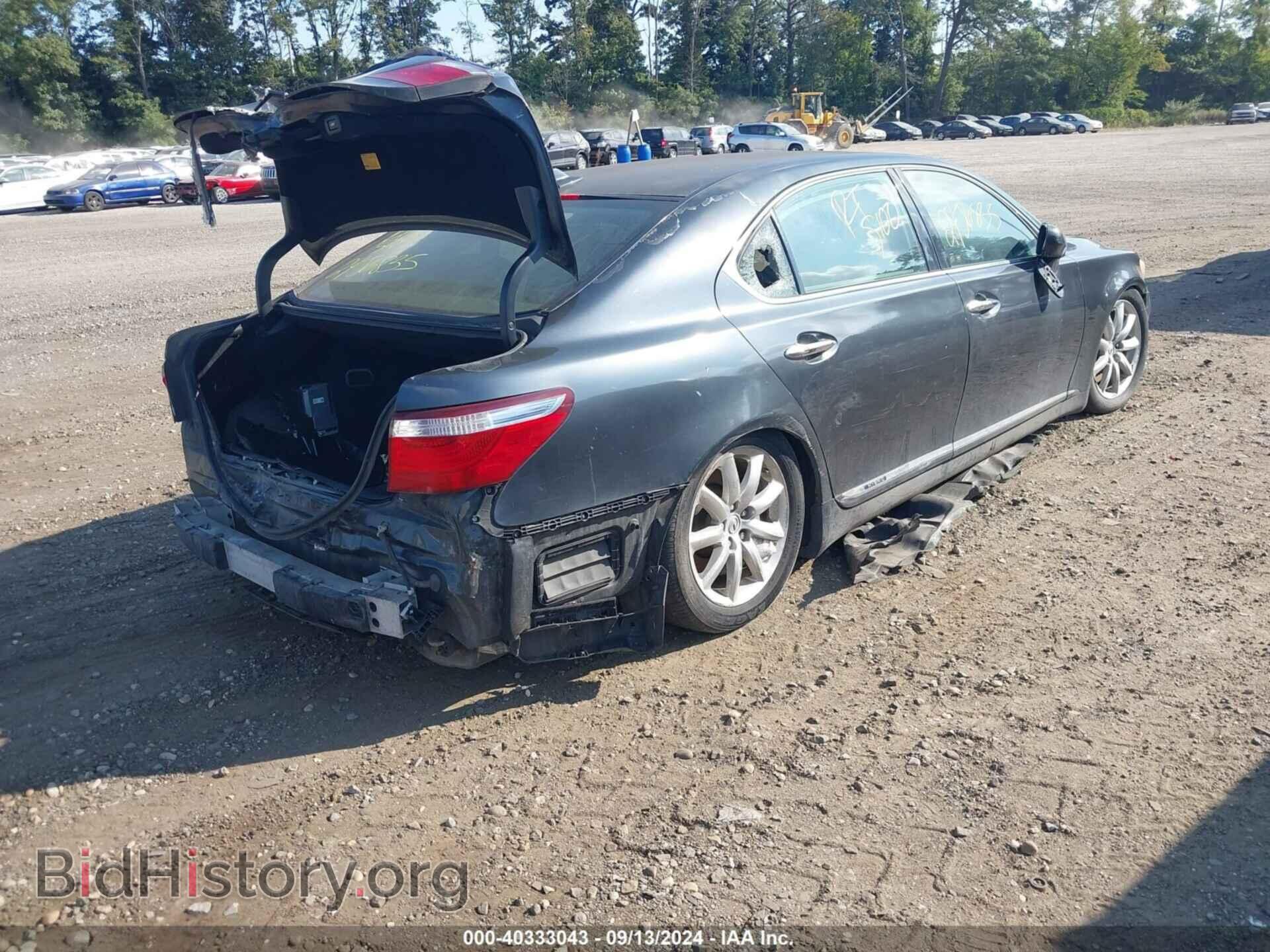 2008 LEXUS LS 600H - VIN: JTHDU46F385003254 - Photo 4