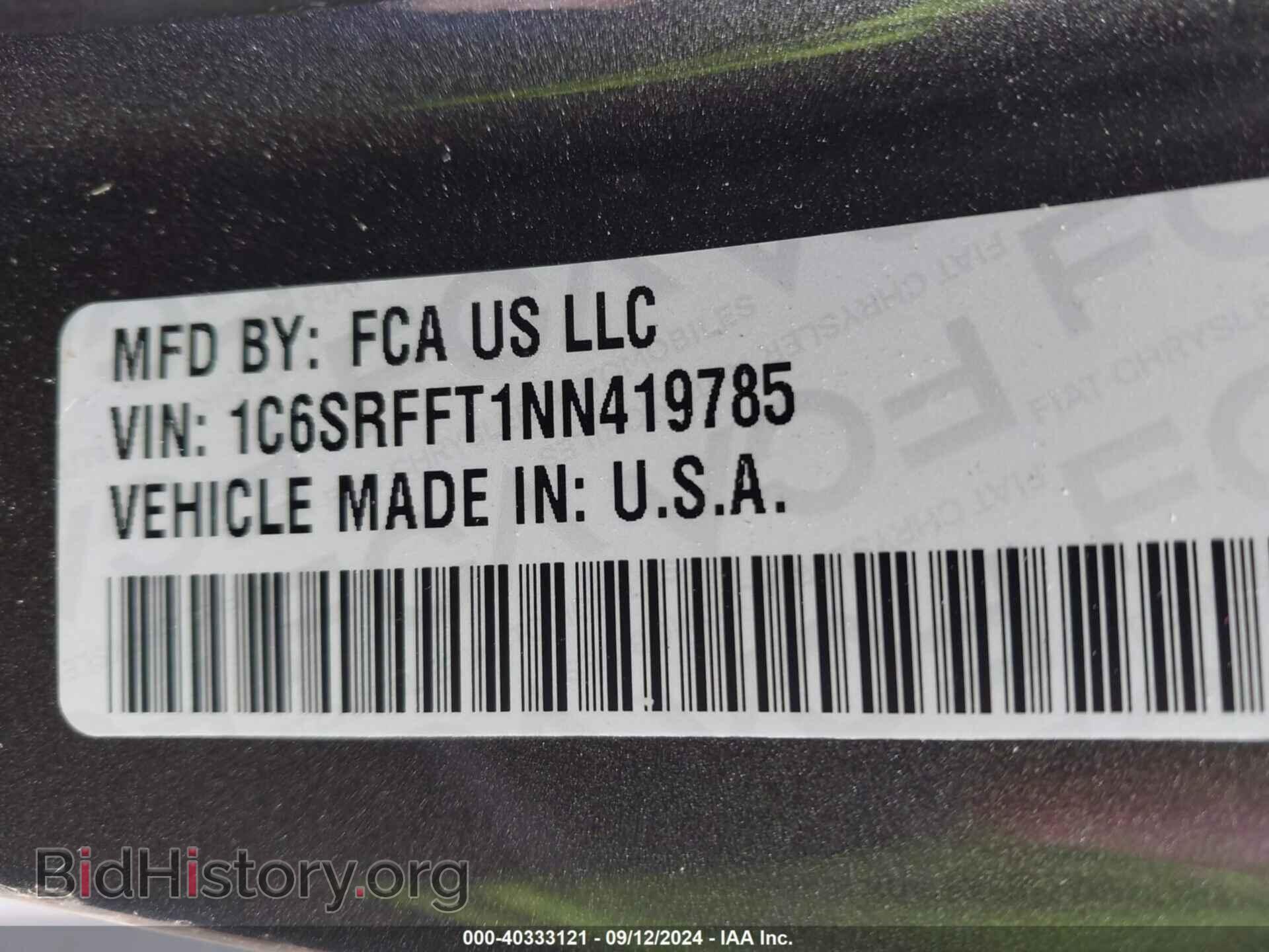 2022 RAM 1500 - VIN: 1C6SRFFT1NN419785 - Фото 9