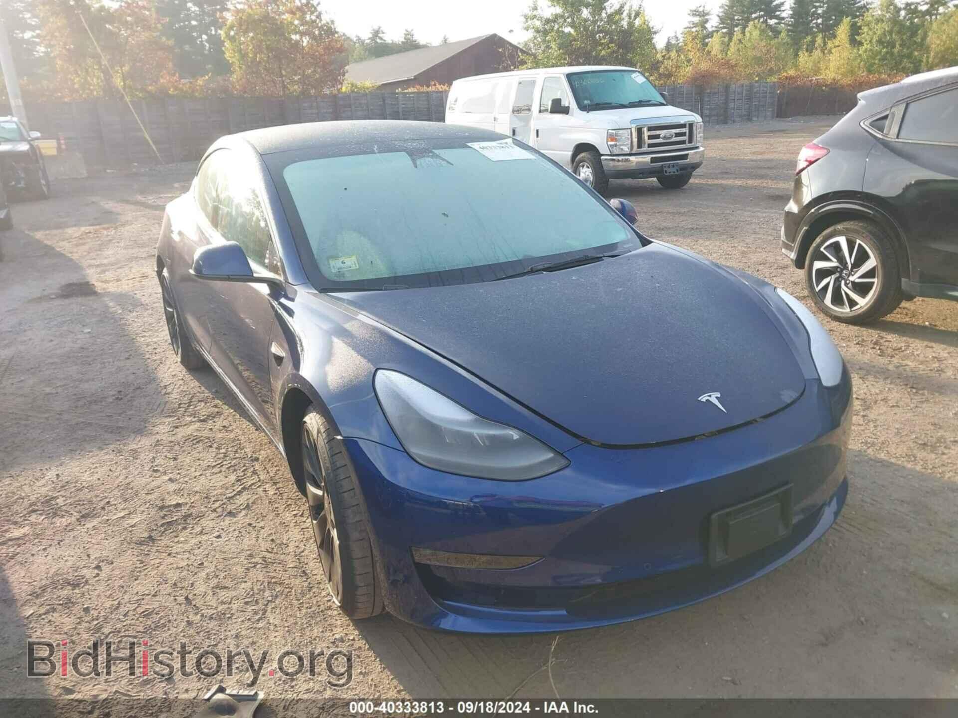 Photo 5YJ3E1EC0NF268658 - TESLA MODEL 3 2022