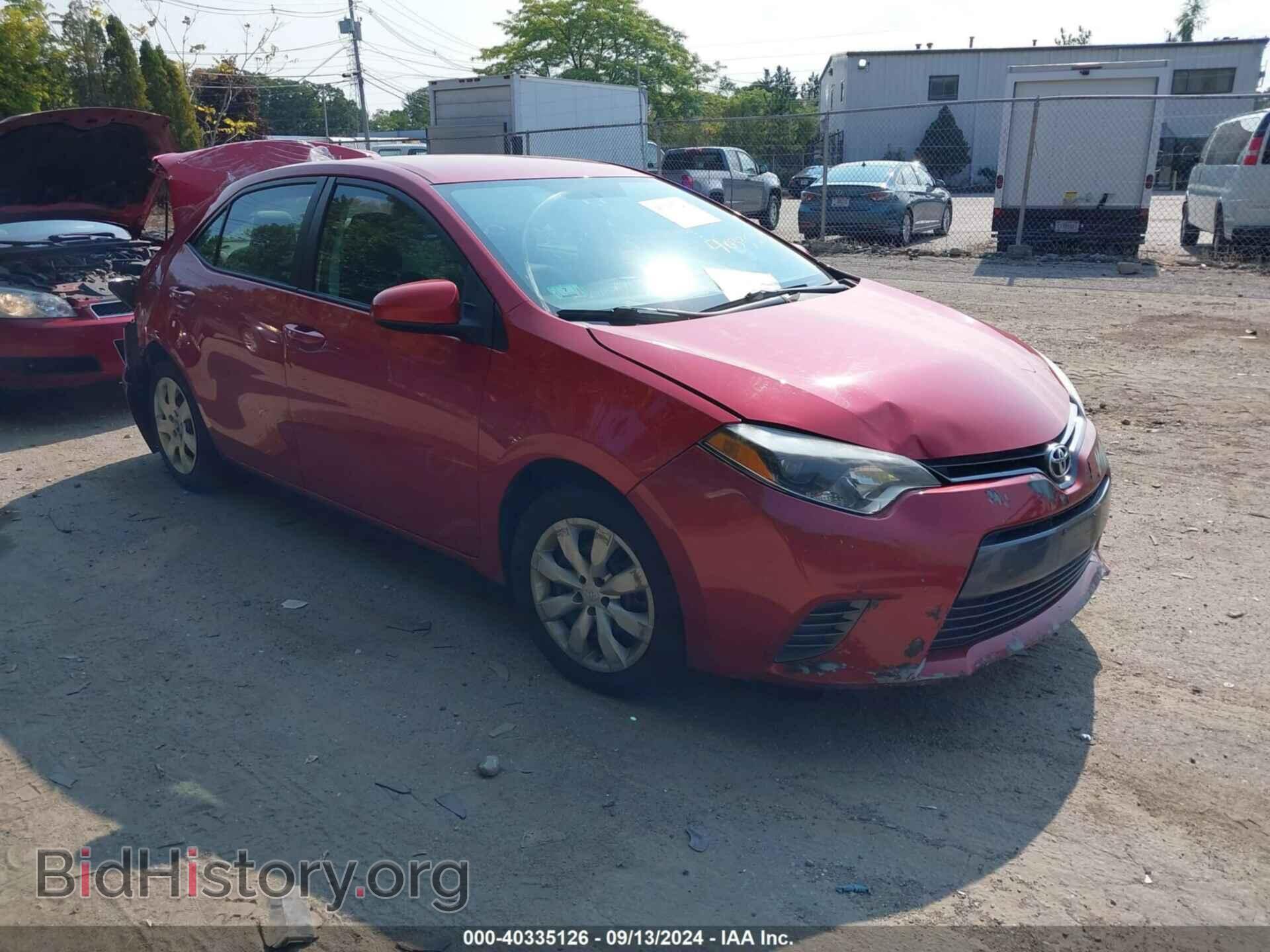 Photo 2T1BURHE5FC299727 - TOYOTA COROLLA 2015