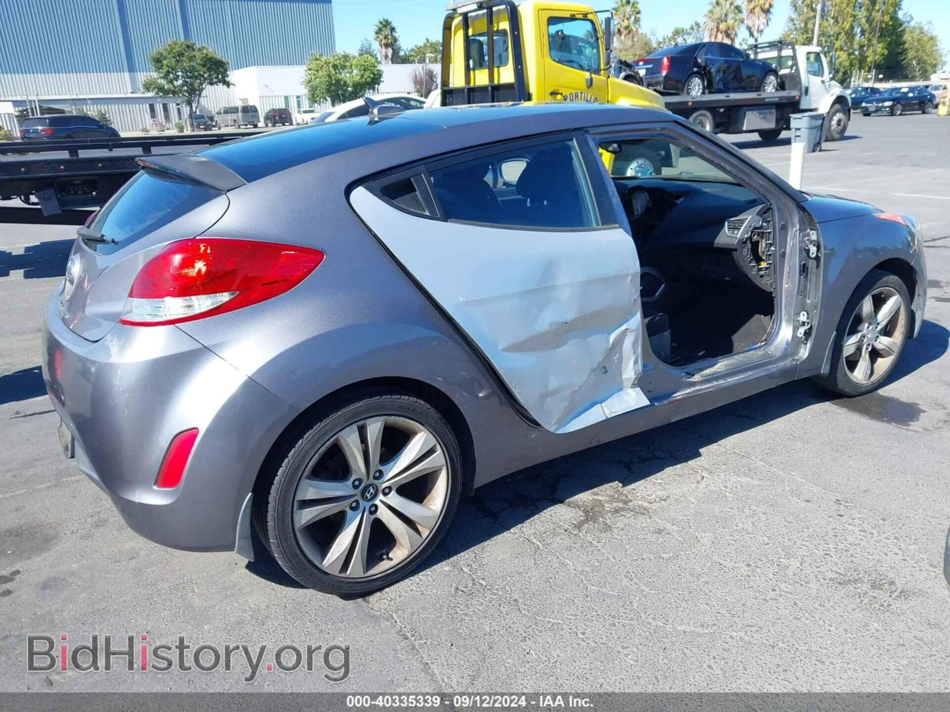 2013 HYUNDAI VELOSTER - VIN: KMHTC6AD6DU169524 - Фото 4