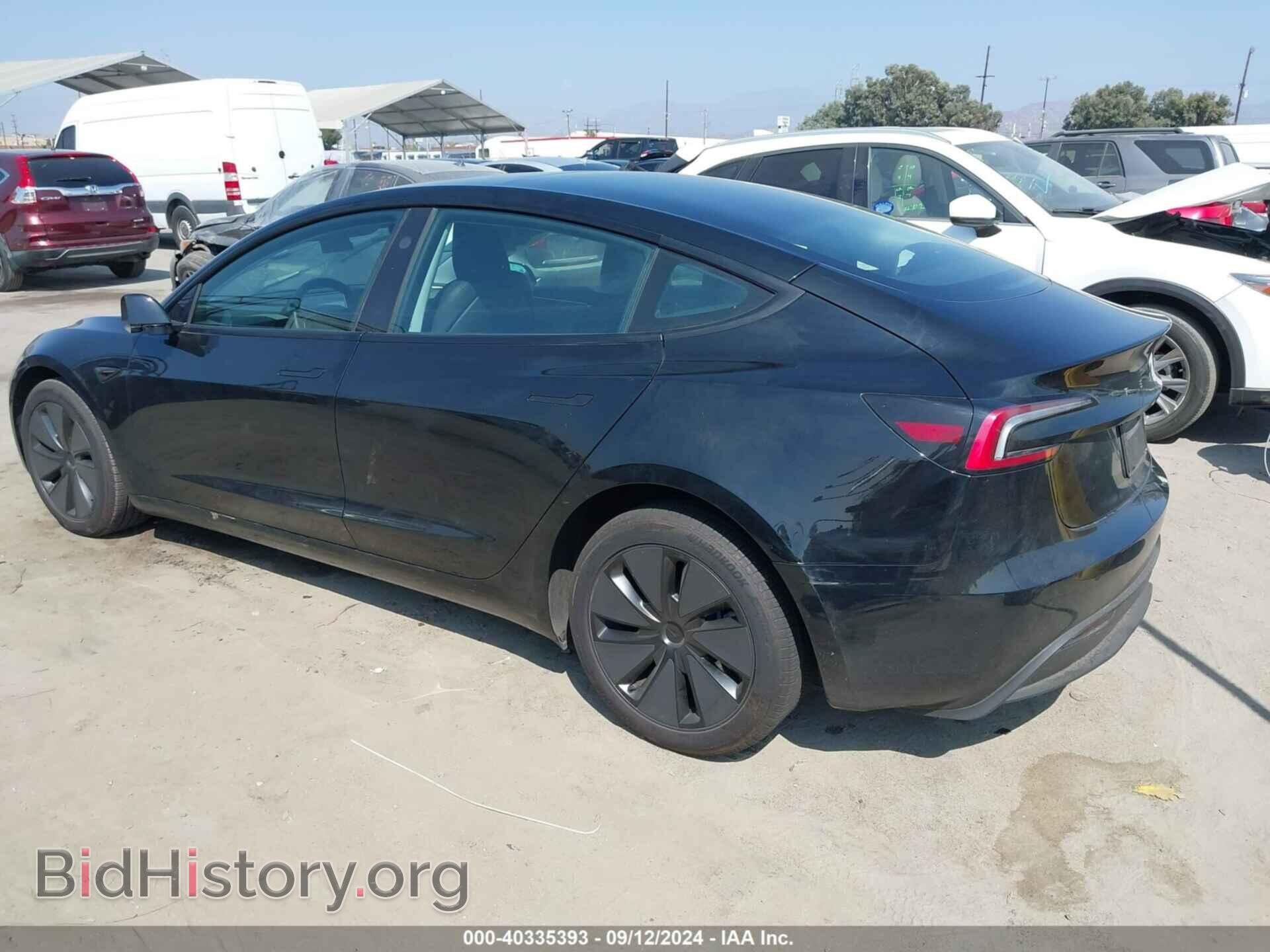 2024 TESLA MODEL 3 - VIN: 5YJ3E1EA5RF724139 - Фото 3