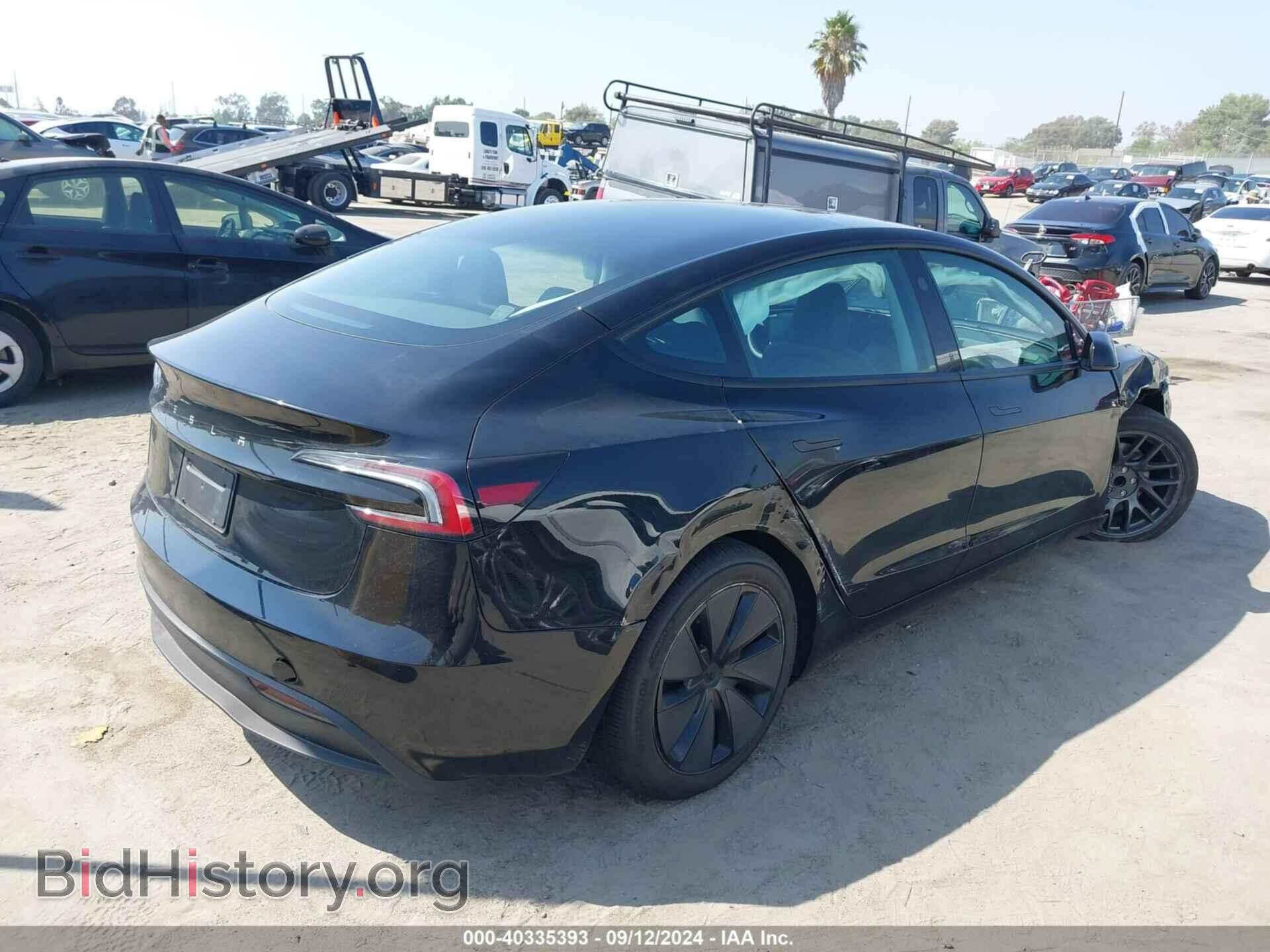 2024 TESLA MODEL 3 - VIN: 5YJ3E1EA5RF724139 - Фото 4