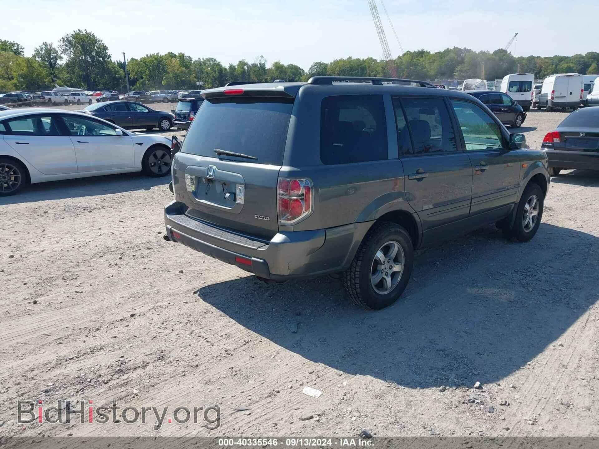 2007 HONDA PILOT - VIN: 2HKYF18727H534722 - Фото 4
