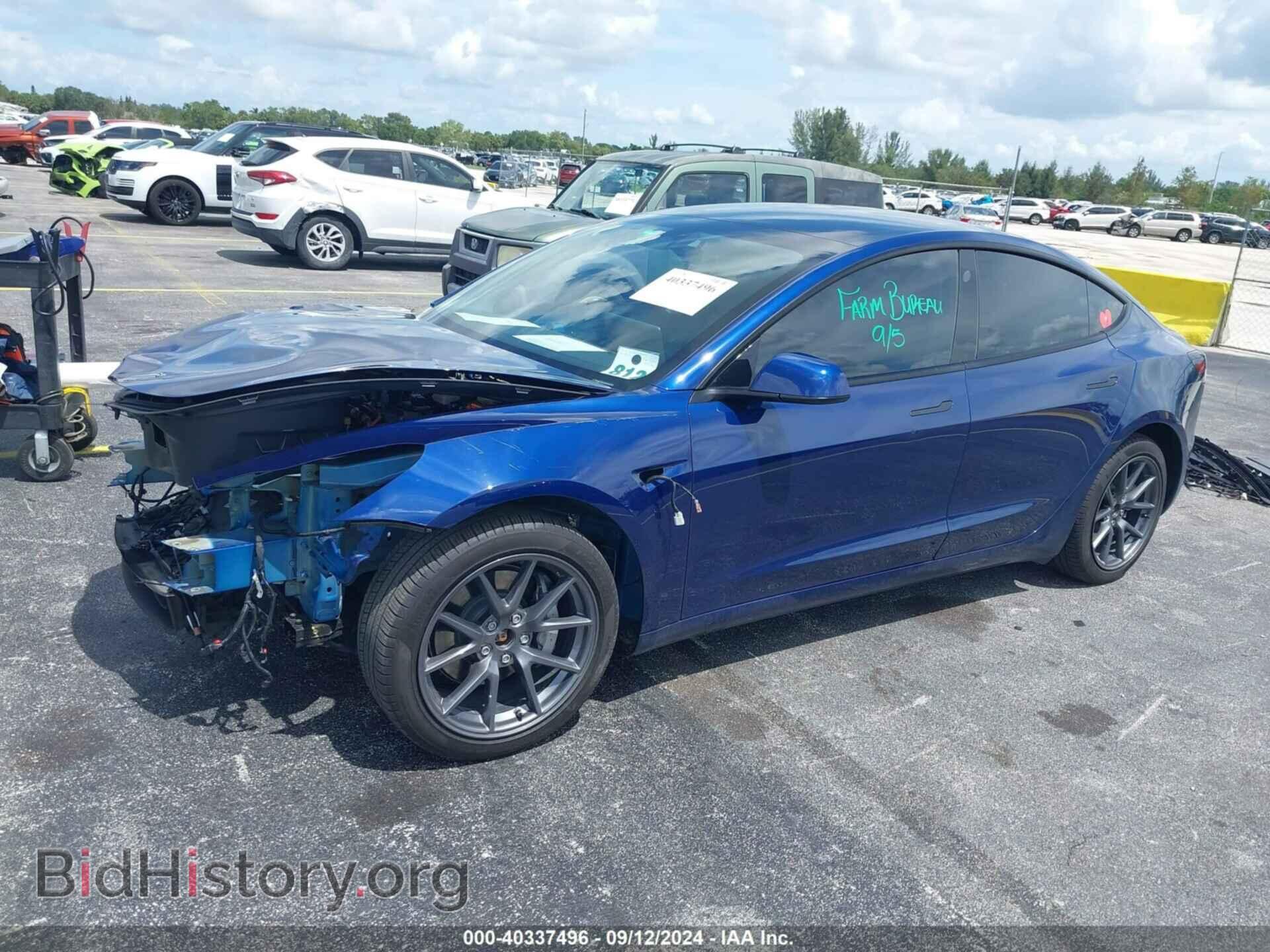 2022 TESLA MODEL 3 - VIN: 5YJ3E1EB4NF267097 - Фото 2