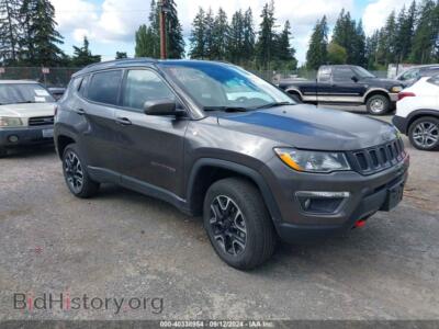 2021 Jeep COMPASS TRAILHAWK 4X4, gray — VIN 3C4NJDDB3MT591102, IAAI