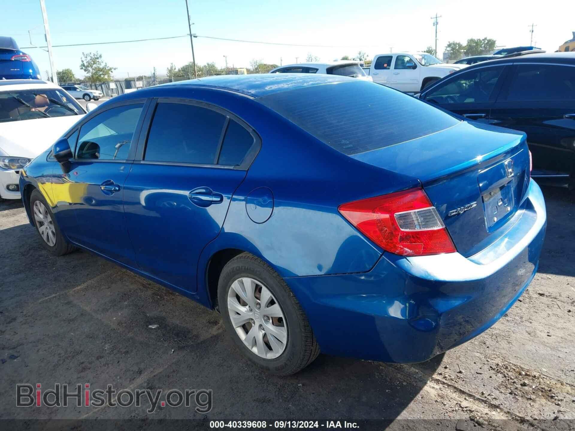 2012 HONDA CIVIC - VIN: 19XFB2F58CE359207 - Фото 3