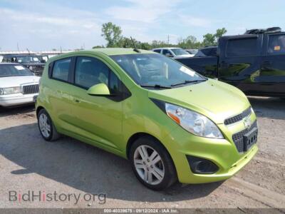 2014 Chevrolet SPARK LS Auto, зеленый — VIN KL8CB6S92EC425367, IAAI