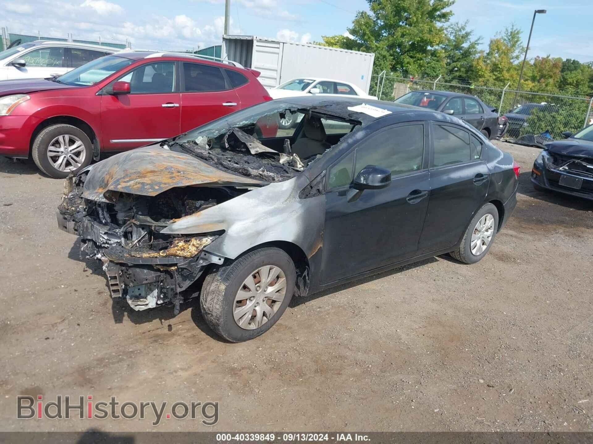 2012 HONDA CIVIC - VIN: 2HGFB2F55CH519274 - Фото 2
