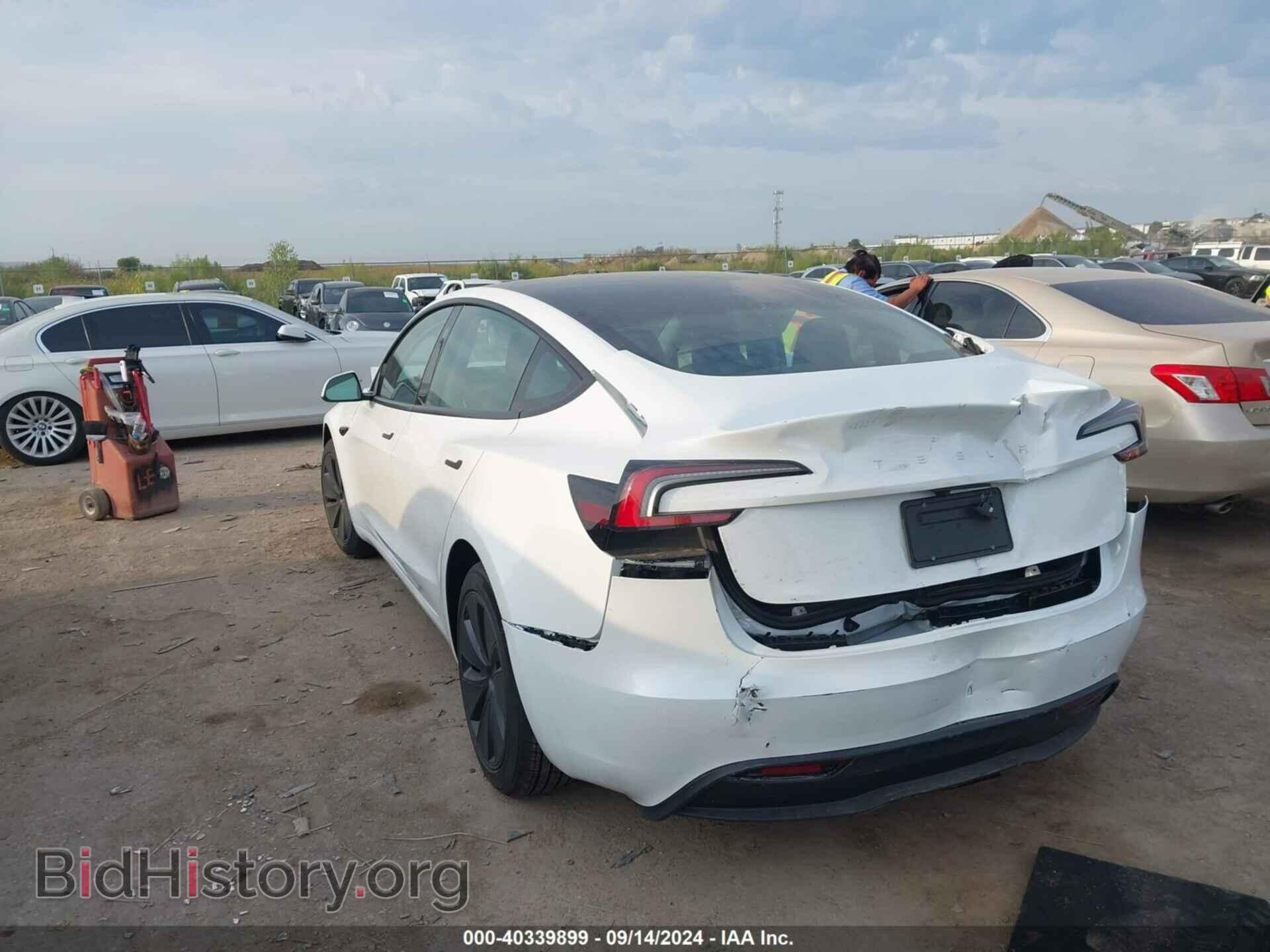2024 TESLA MODEL 3 - VIN: 5YJ3E1EA3RF823509 - Photo 3