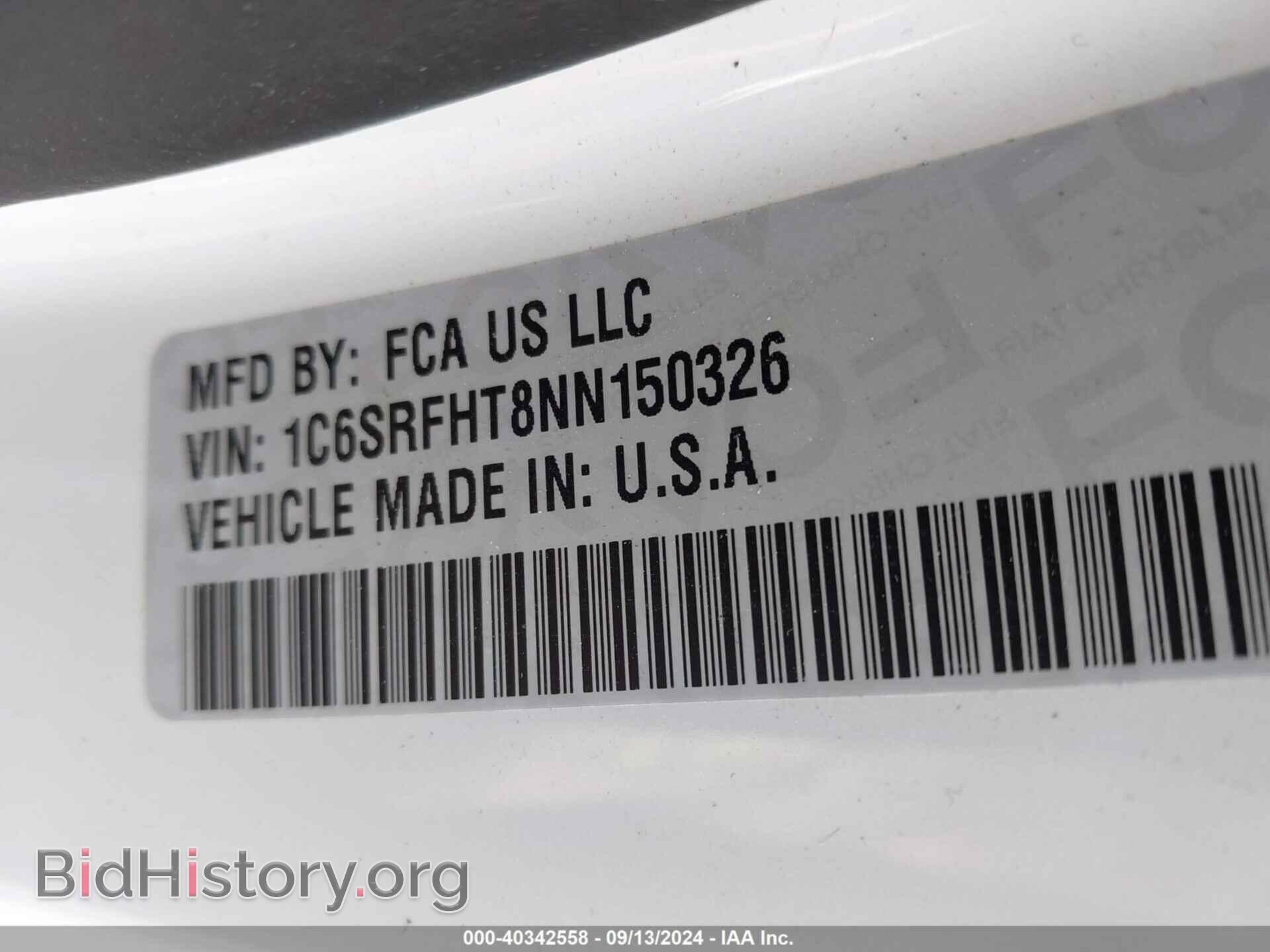 2022 RAM 1500 - VIN: 1C6SRFHT8NN150326 - Фото 9